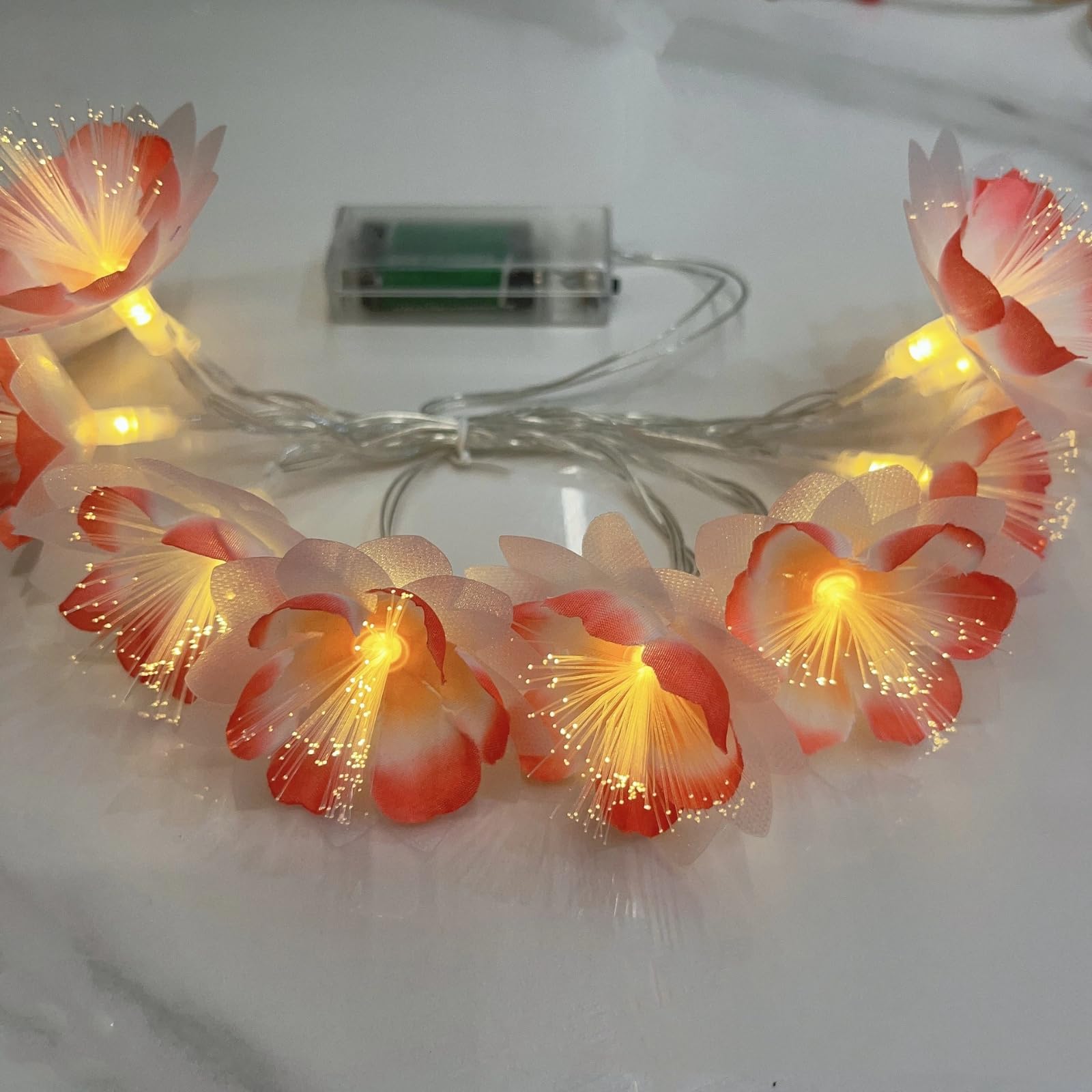 Iluminación LED de fibra óptica para decoración navideña e iluminación ambiental