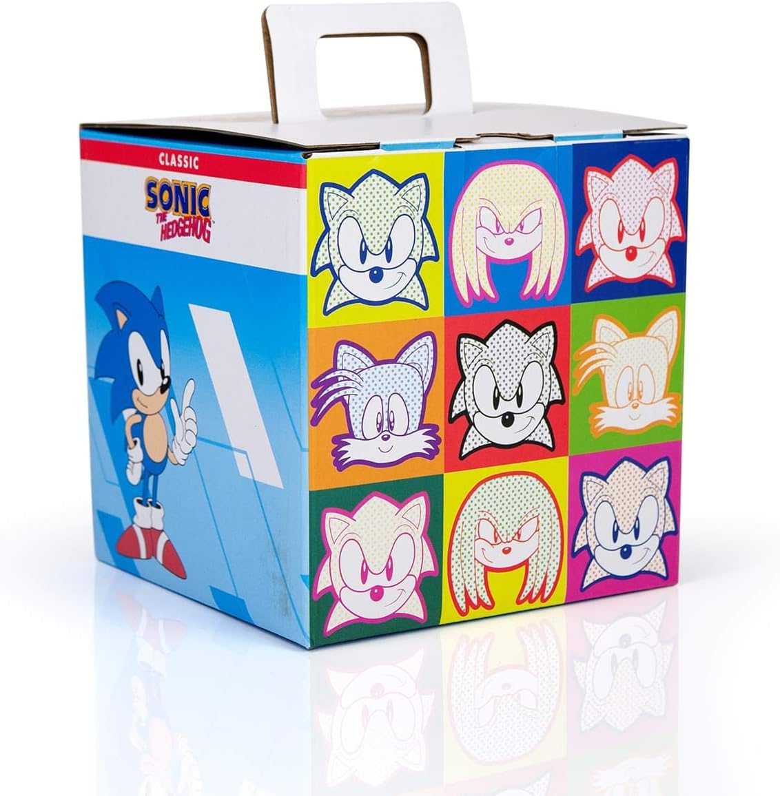 JUST FUNKY ソニック ザ ヘッジホッグ クラシック ポップ コミック コレクター ルックシー ミステリー ギフト ボックス | テーマ トイ コレクター5個 | ストラップ、ピン、ウォールアートなど
