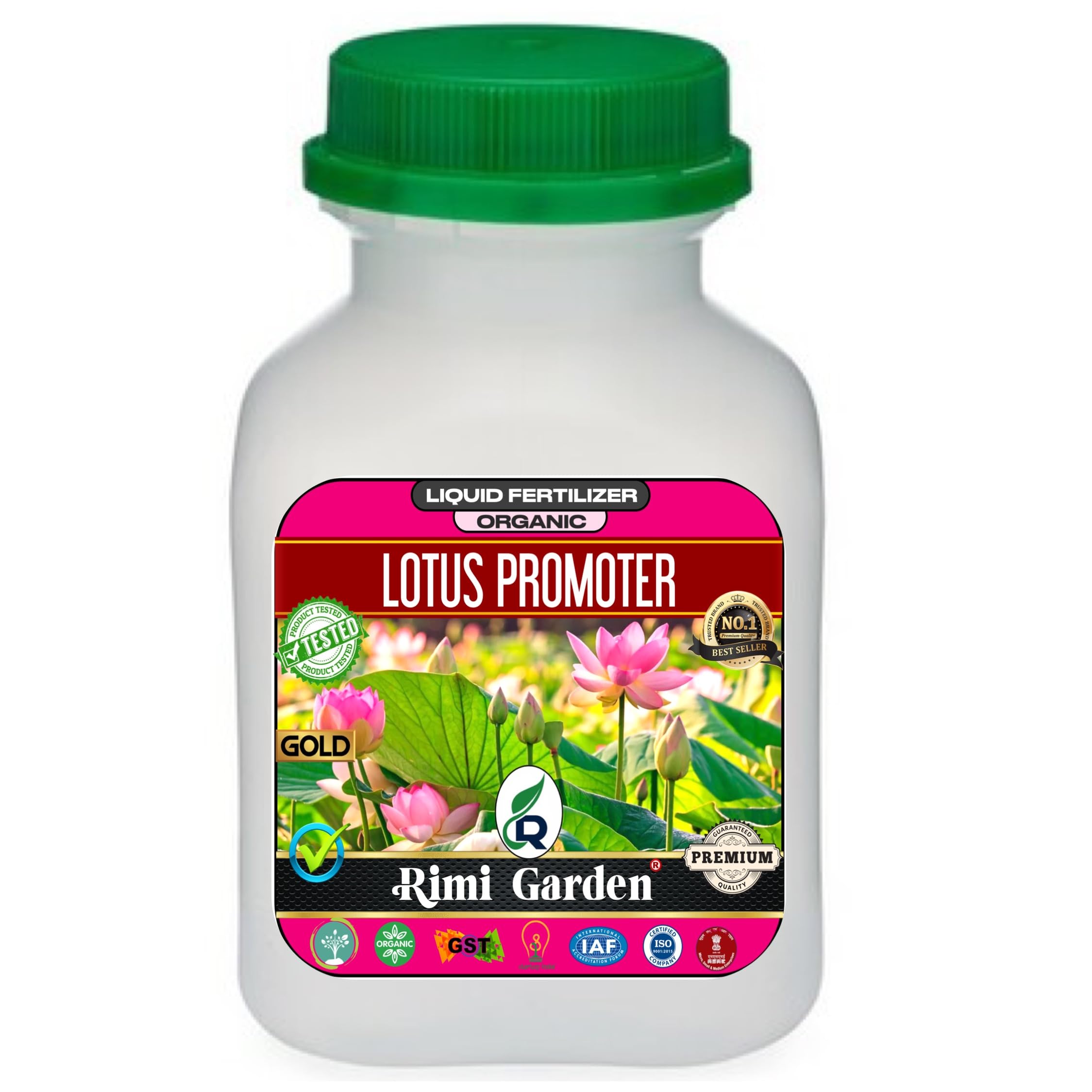 Rimi Garden® Lotus Promoter Liquid Organic Fertilizer for overall growth and flowering of Lotus and water lily plants. (100 ml)