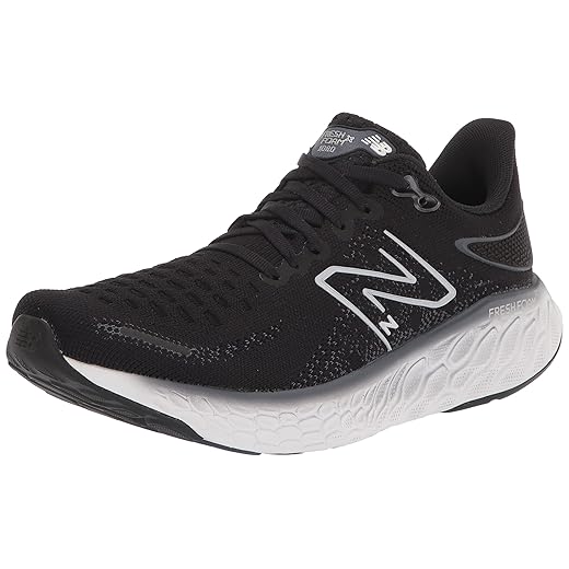 New Balance Men's Fresh Foam X 1080 V12 Running Shoe, Black/Thunder/White, 12