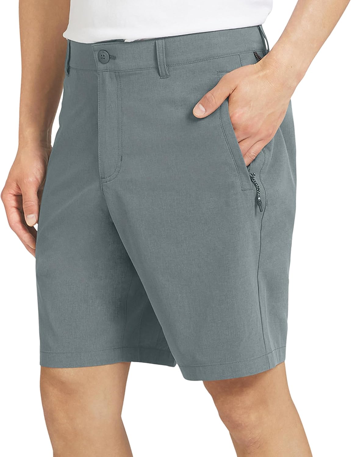 Quiksilver Mens Quick Dry Performance Fixed Waist 7 Inch Water Friendly Hybrid Shorts