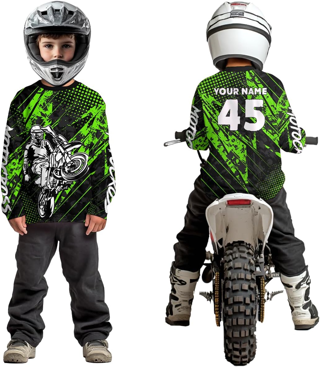 Personalized Motocross Jerseys Racing Kid Men Women with Name Number UPF30+ Dirt Bike Shirt MX Off-Road Motorcycle Riding - Image 4