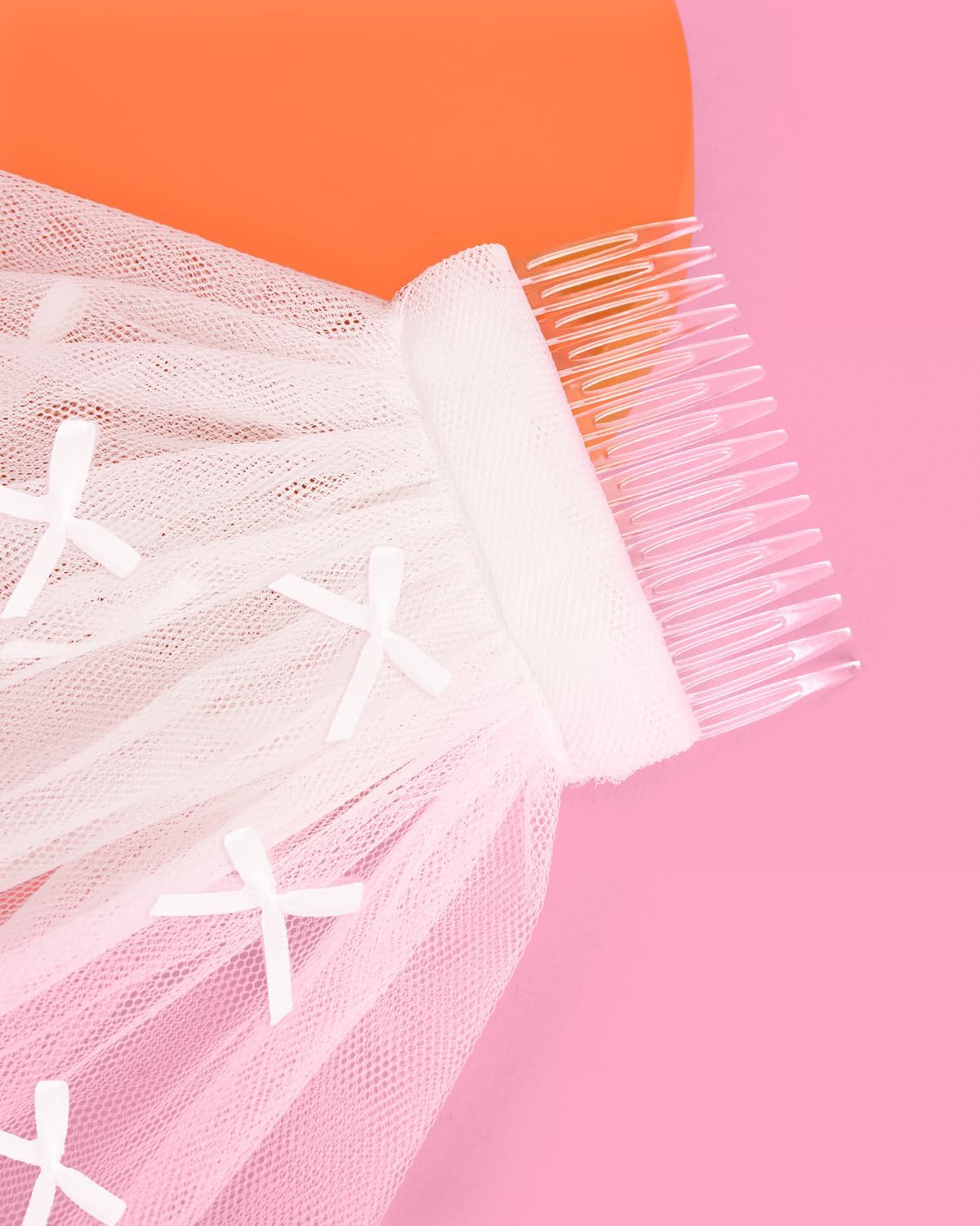 xo, Fetti Bachelorette White Mini Bow Veil | Bach Party Accessory, Bride To Be Headband Decorations, White Headpiece Bridal Shower Gift, Engagement Supplies, Wedding, Bridesmaid Favors, Tying The Knot