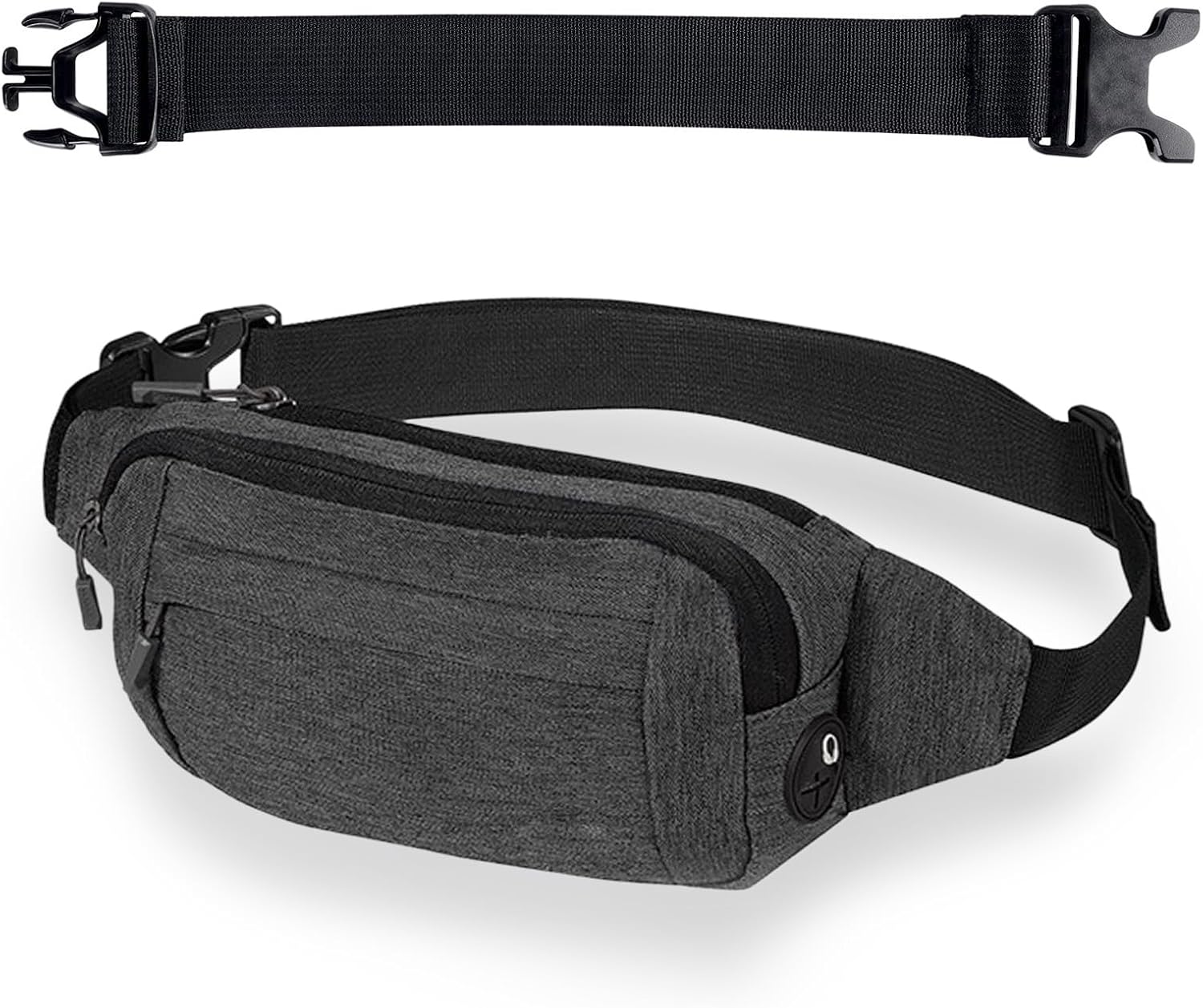 Cintura Porta Soldi Nascosto - 4 Pezzi, Marsupio Antifurto Regolabile Per Viaggi E Sport - Foto 2