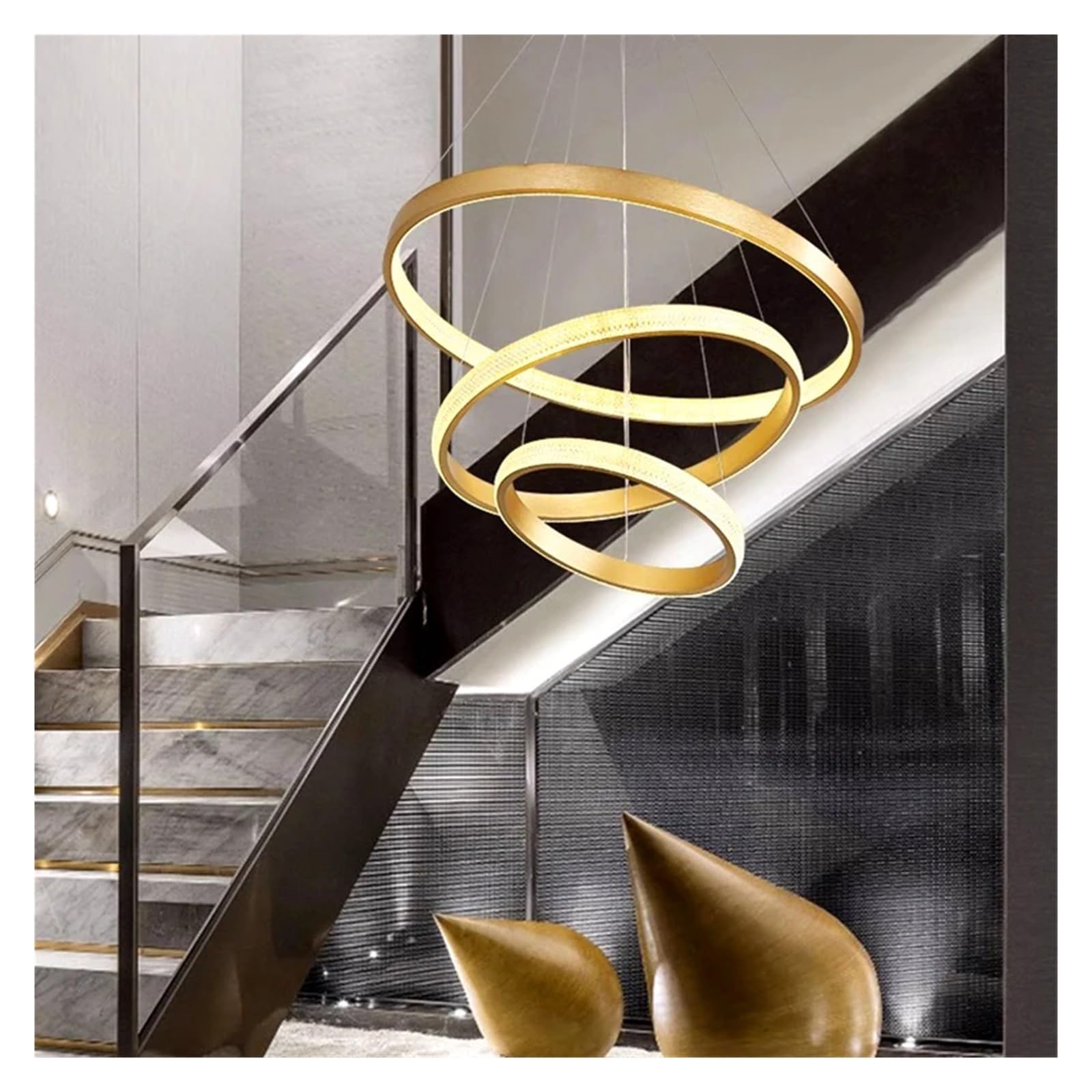 PCXEHUYP Luxury Crystal Chandelier for Modern Home Decoration Elegant Staircase and Living Room Lighting Fixture