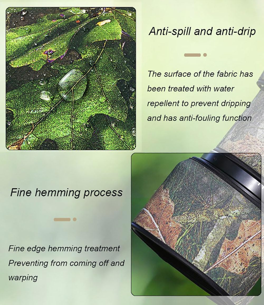 Fujing Chasing BIRDS Waterproof Lens Camouflage Coat for FUJIFILM GF 500mm F5.6 R LM OIS WR Camera Lens Rain Cover Protection Sleeve Guns Case Clothing-Pine Camouflage