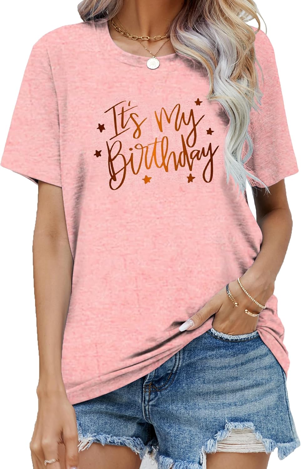 Birthday Shirts for Women Cute Birthday Girl Graphic Shirts Party Gift Tee Tops
