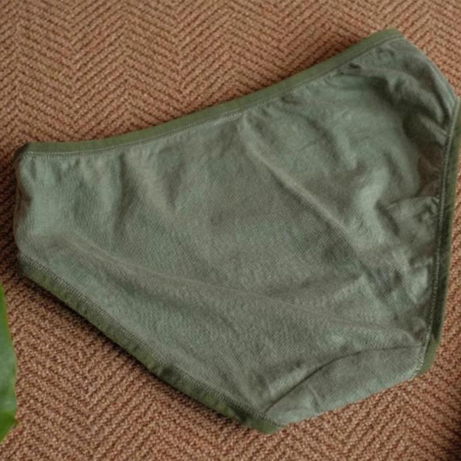 Lot De 3 Culottes En Coton Et Lin Bio Pour Femmes, Sous-vêtements Taille Mi-haute À Couverture Intégrale