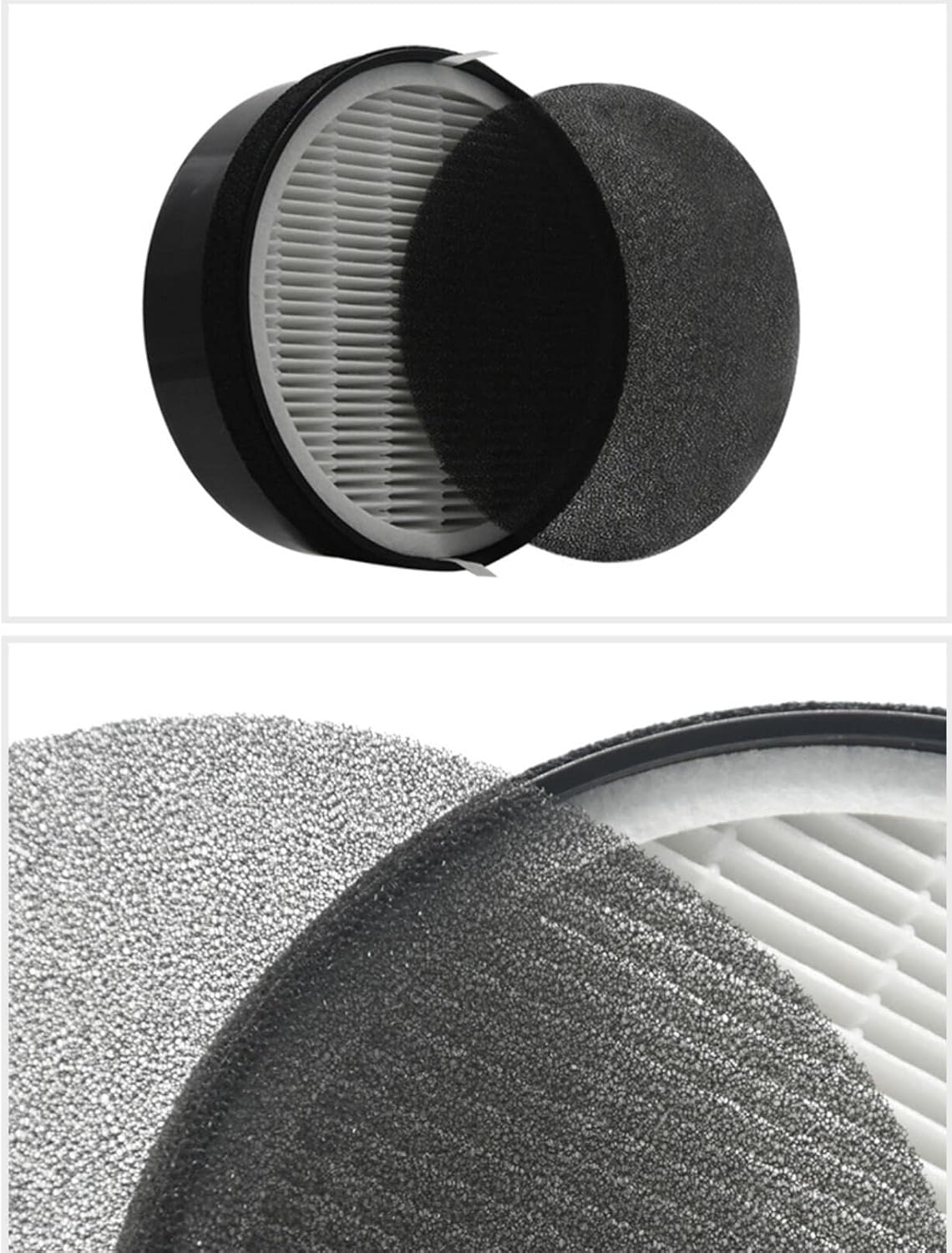 AMSAMOTION LV-H132 Air Purifier Replacement Filter, True HEPA Filter, LV-H132-RF, Compatible with Levoit LV-H132 Air Purifier 2pack