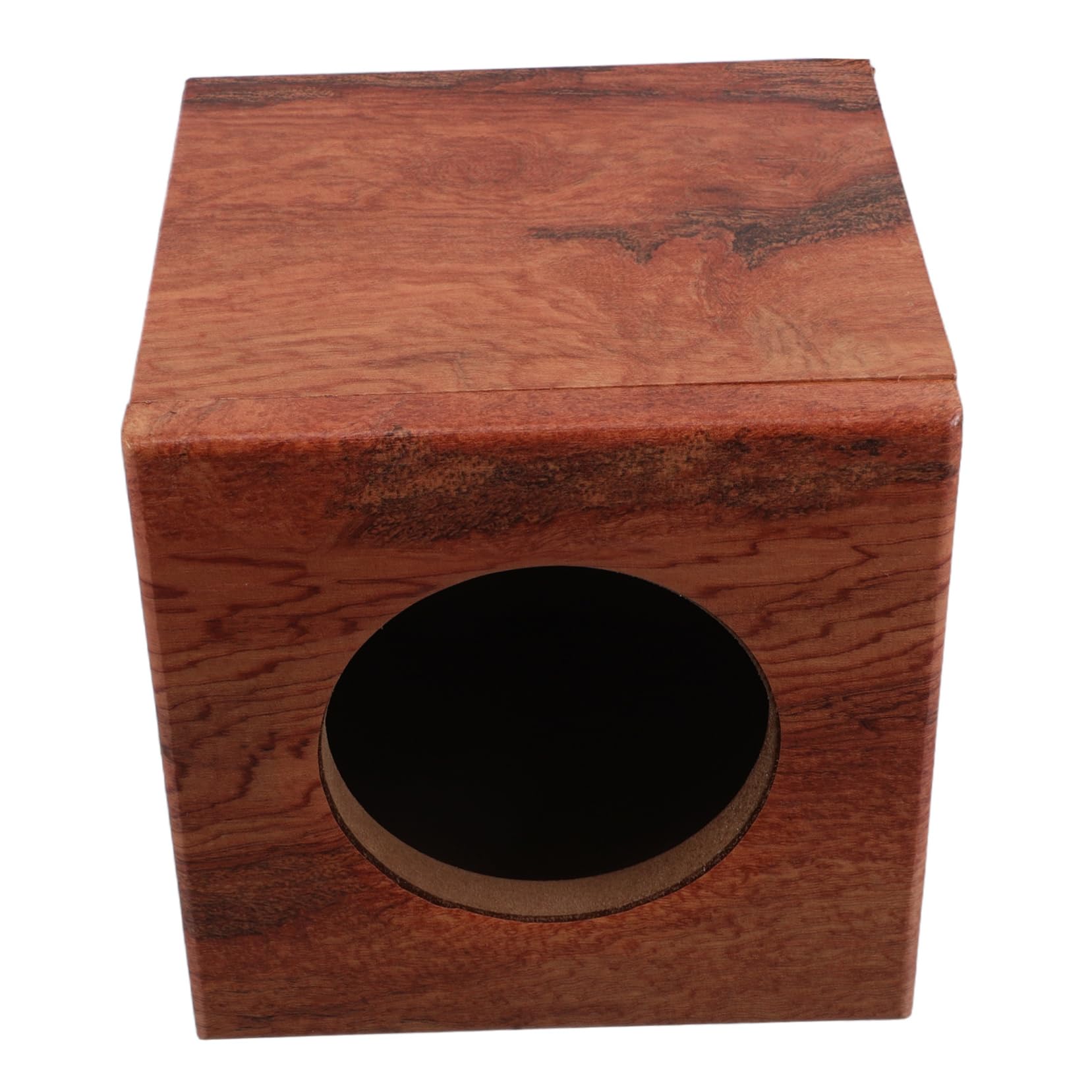 Cabilock Wooden Car Audio Box Enclosure Speaker Cabinet for Enhanced Sound Quality Easy Installation Stylish Striped Finish for Home Auto Truck Vehicles