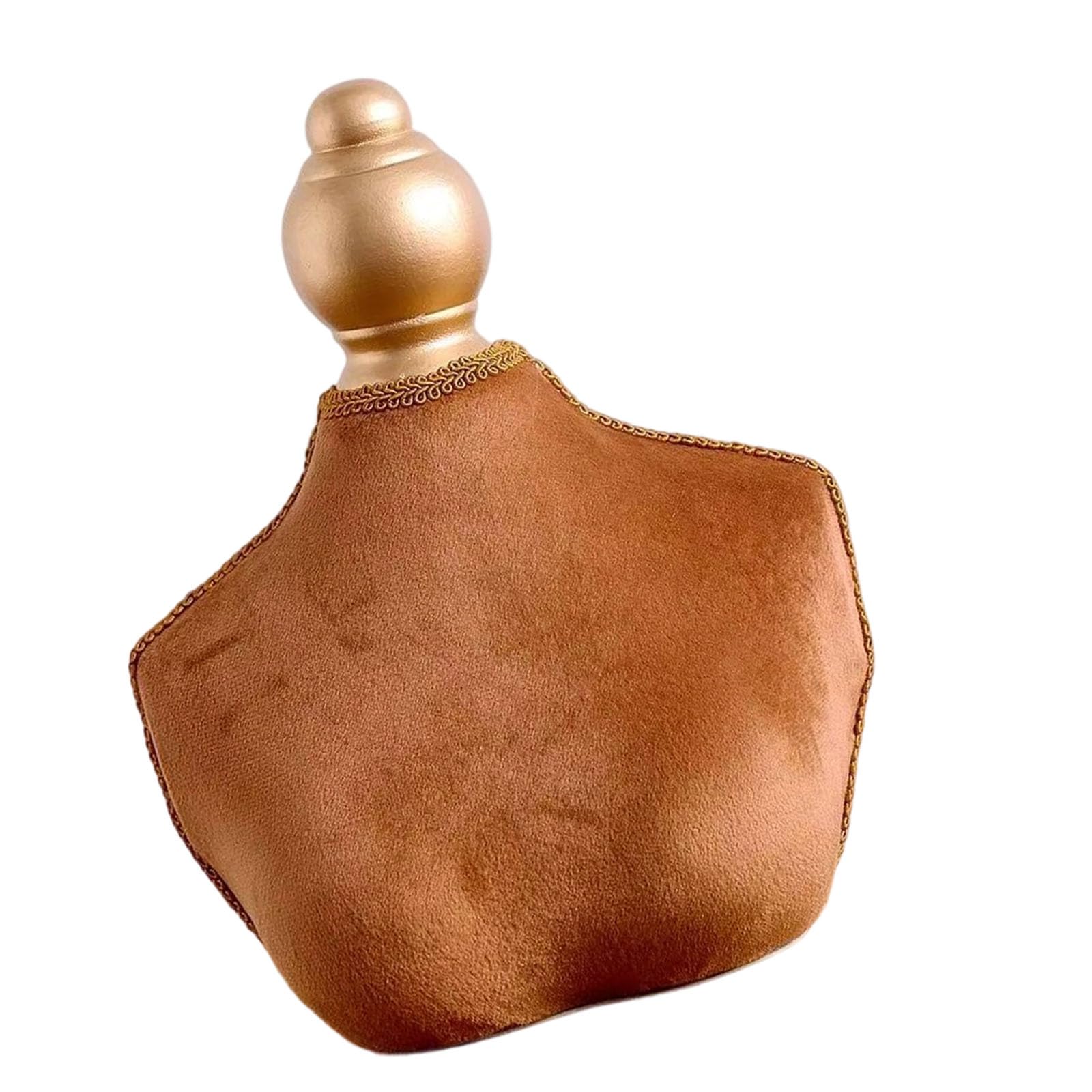 Kaeltsyn Contemporary Bust Jewelry Display Holder with Smooth Wood Finish Ideal for Retail Stores Necklace Presentation Stand