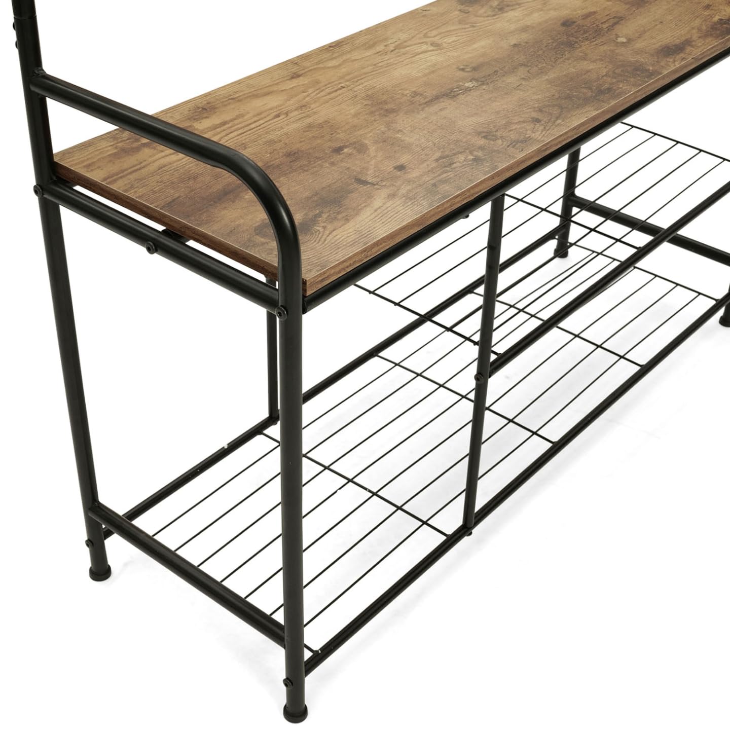 IDMarket - Vestiaire d'entrée Pedro 100 cm avec Range Bottes Design Industriel