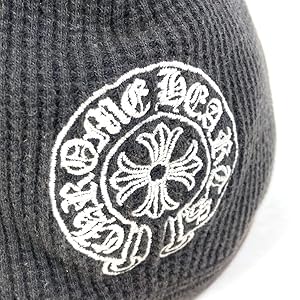 美品　CHROME HEARTS ホースシュー　サーマル素材　ニット帽　ビーニー CHROME HEARTS クロムハーツ サーマル ビーニー /ホースシュー
