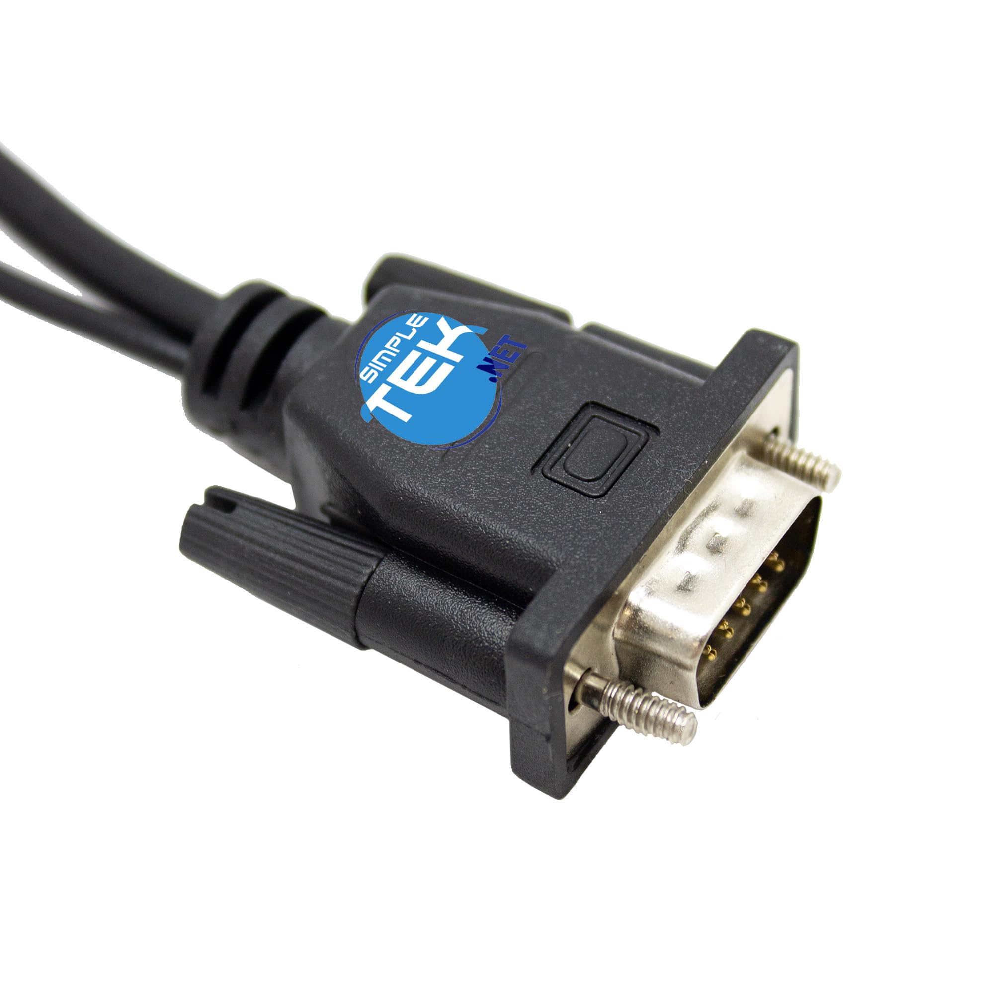 SIMPLETEK - Adattatore Audio/Video da VGA maschio a HDMI femmina, jack audio 3,5mm, alimentazione con cavo USB incluso