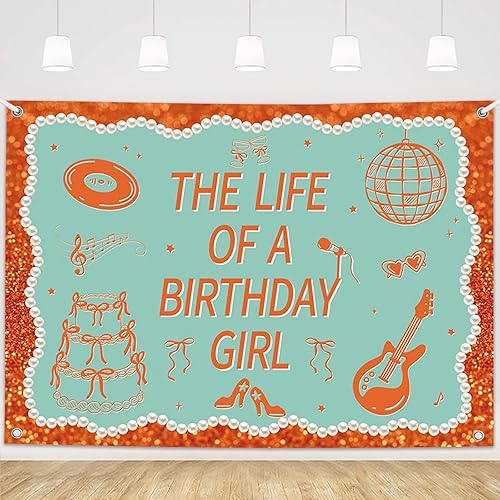 MEHOFOND The Life of a Birthday Girl Backdrop, in My Showgirl Era Backdrop Showg