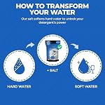 Aromasong Dishwasher Salt 10 LB - 100% Natural Water Softening Agent Compatible with Bosch, Miele, Whirlpool, Thermador and Mor... For Cleaner Dishes & Washer Reactivation (packaging may vary)