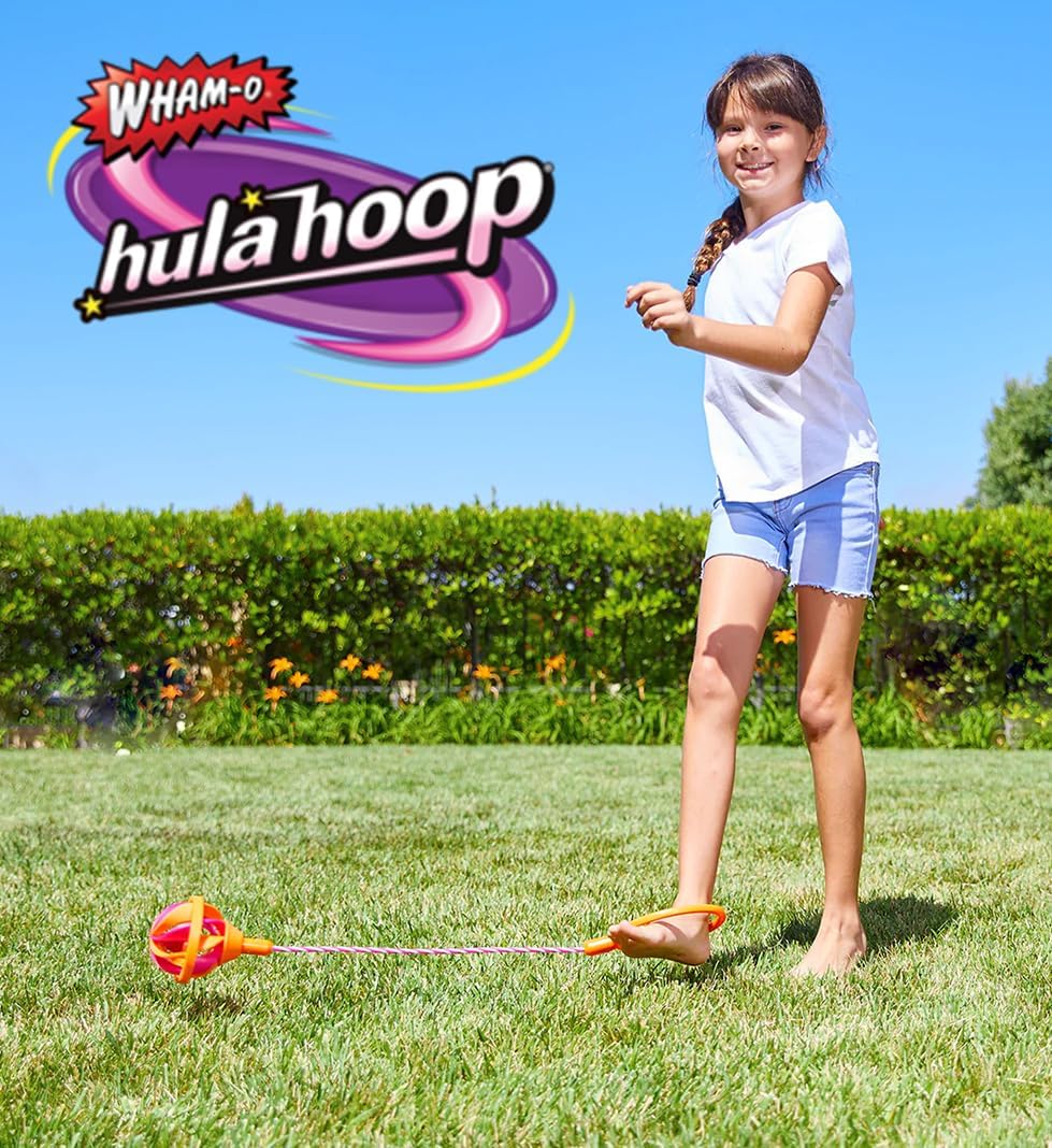 Wham-O Hula Hoop® Flexi-Skipper - 29” - Turbo Head - Indoor - Outdoor Game for Kids- Vibrant Colors - Ankle Skipper