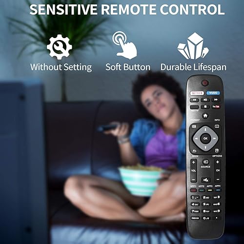 Miniatura 4 de Nuevo control remoto universal para Philips TV reemplazo remoto para LCD LED 4K UHD Smart TV NH500UP