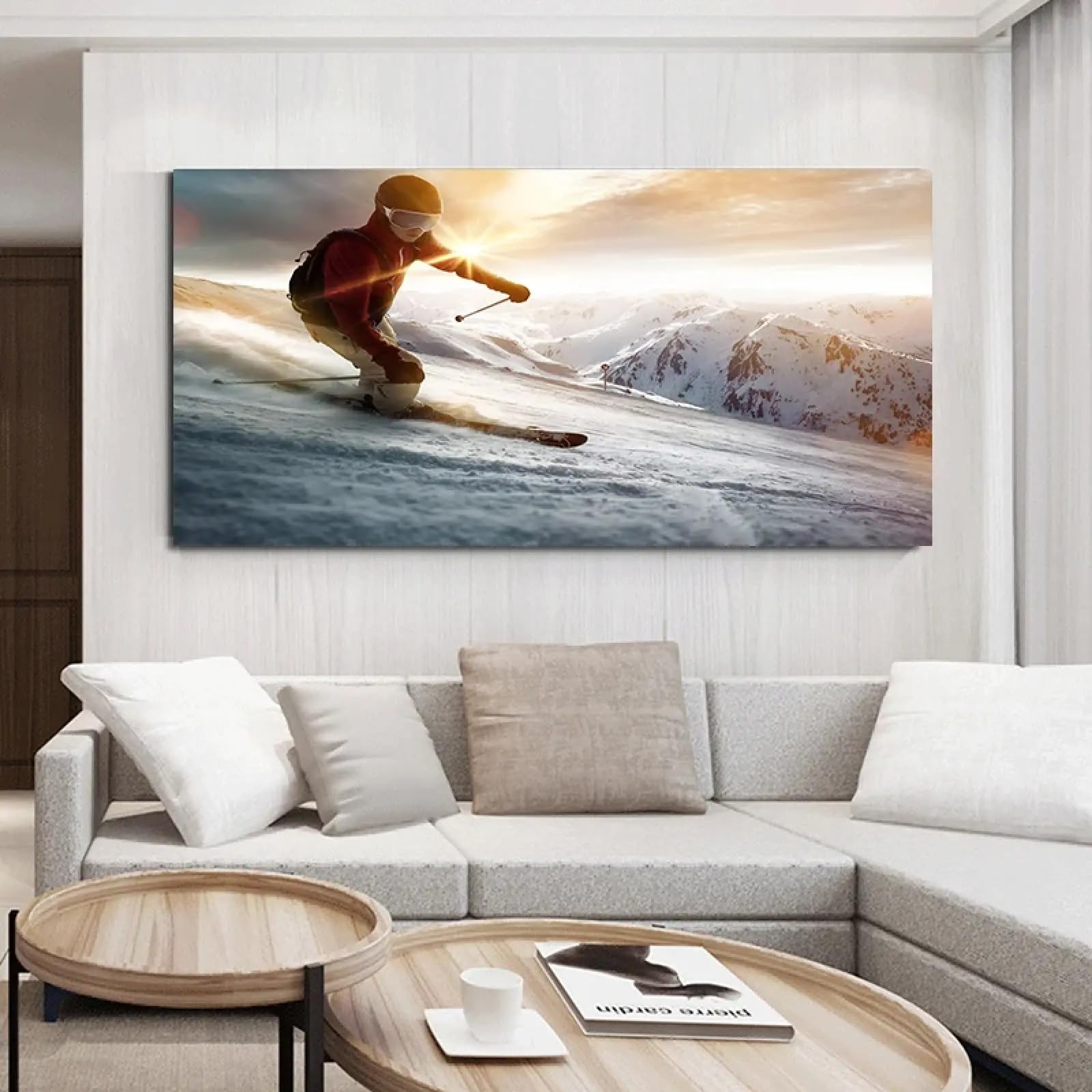 Images de stations de ski grand format 65x130 cm pour habiller un mur vide