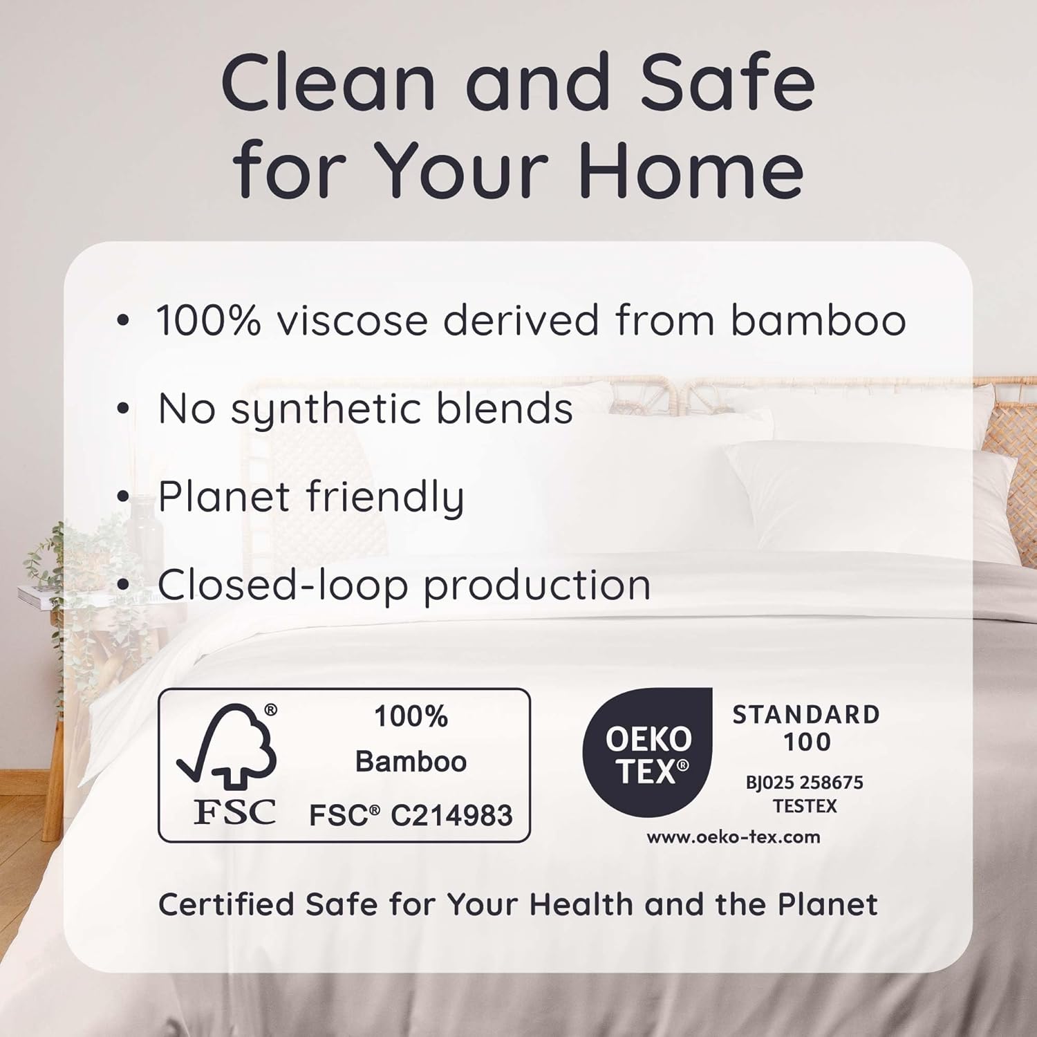 Bambaw 100% Viscose Derived from Bamboo Sheets King Size Set – 4pcs Luxury Bed Sheet Set, Best Cooling Sheets for Hot Sleepers, Soft & Breathable, Fits Up to 16'' Deep Pocket (Sand) - Image 6