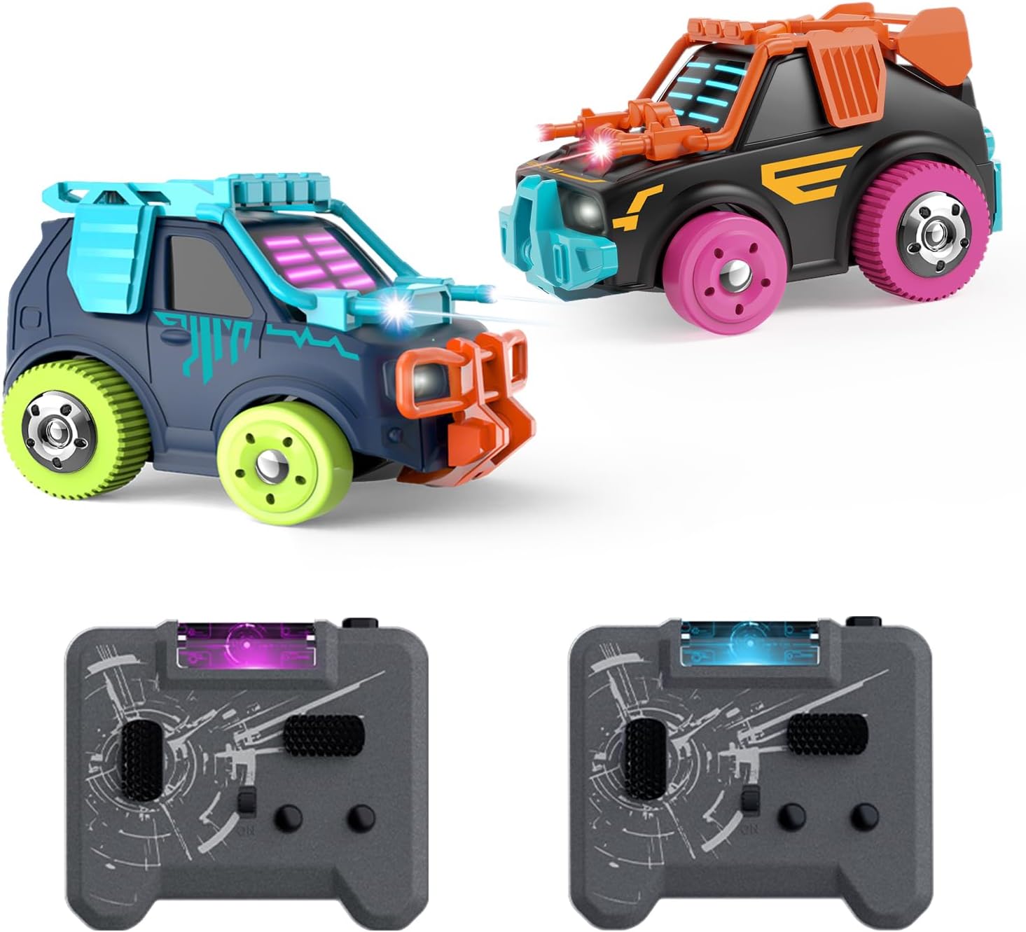 Product image of RC Cars 2 Pack Remote Control Combat Cars: 2.4G Rechargeable | 360° Interactive Shooting Battle | Family Parent-Child and Party Fun | Toy for 6+ Year Old Boys Girls