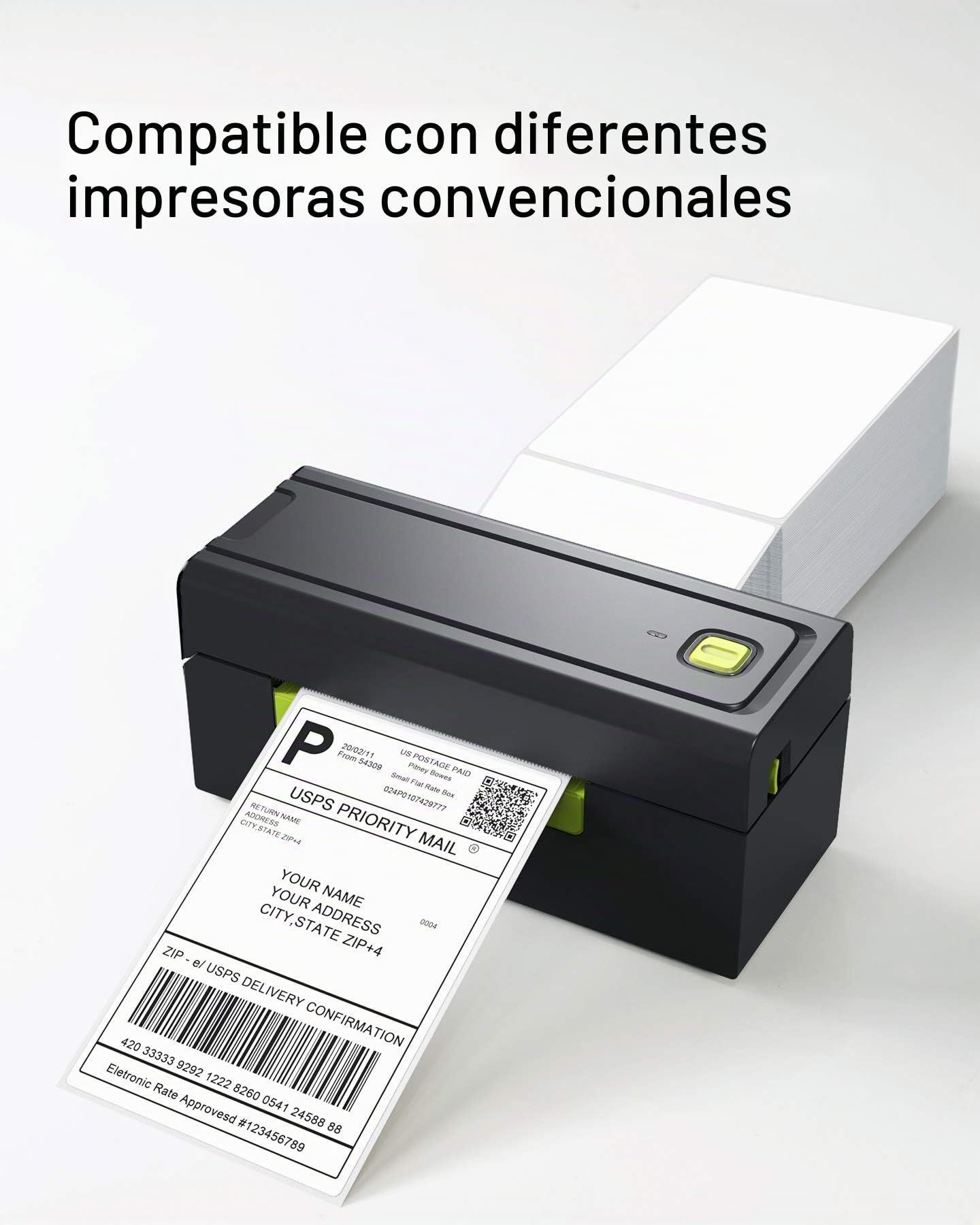 Inateck Etiqueta Térmica de Envío Directo, 4 * 6 pulgadas (100 mm * 150 mm), Etiqueta de Transporte a prueba de agua, BPA/BPS Gratis, Paquete de 500