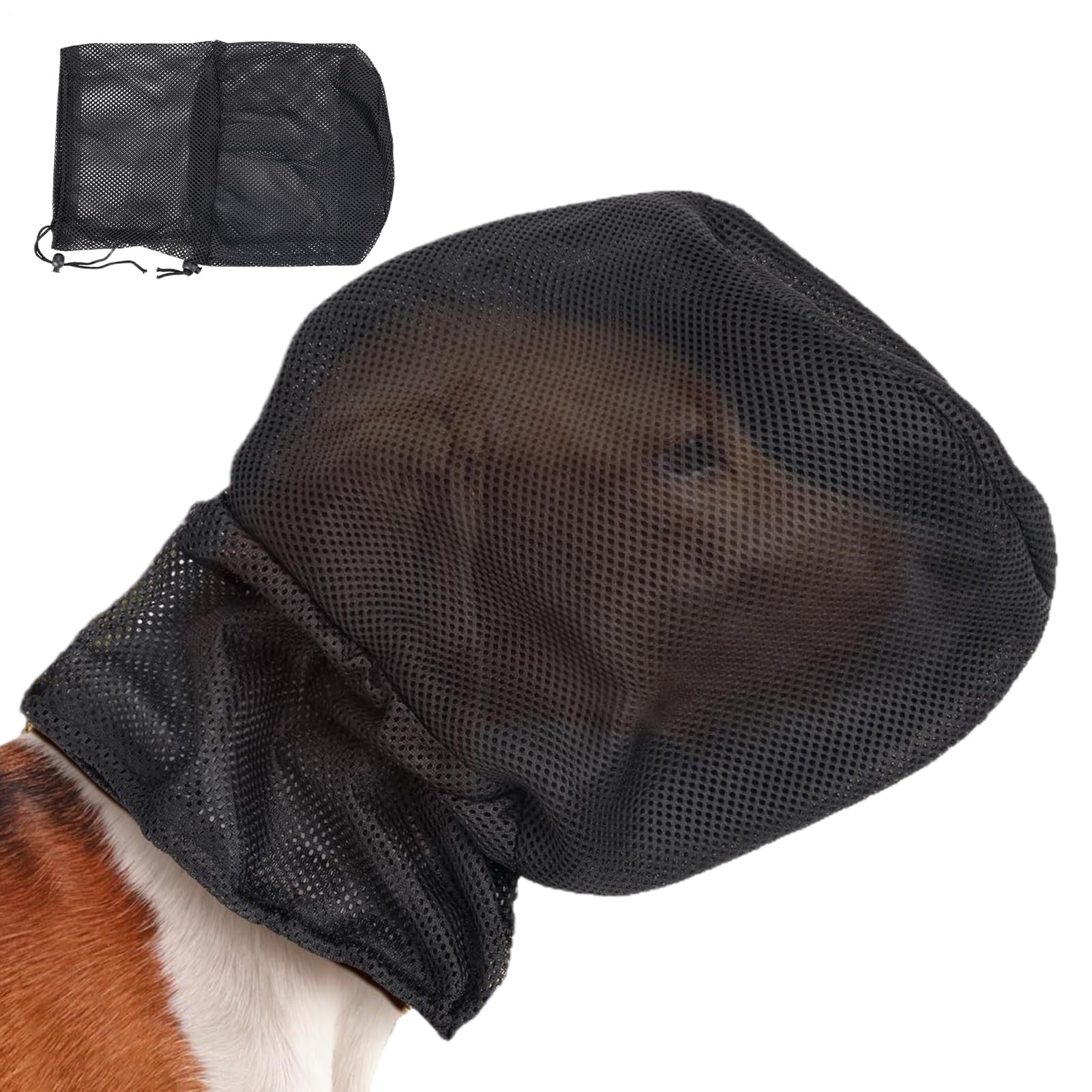 Dog Protection Mask, Dog Safety Mask for Foxtails, Grass Seeds and Debris, Breathable Lightweight Mesh Head Face Guard for Hiking, Outdoor Adventures