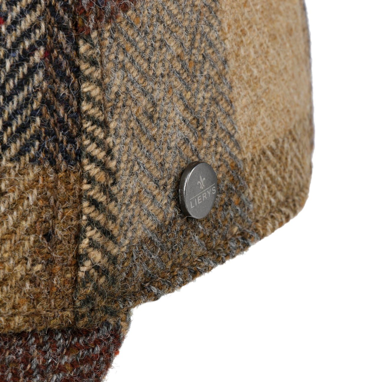 Lierys Herringbone Check Gorra de Beisbol Espiga de Cuadros Multicolor Unisex Otono Invierno