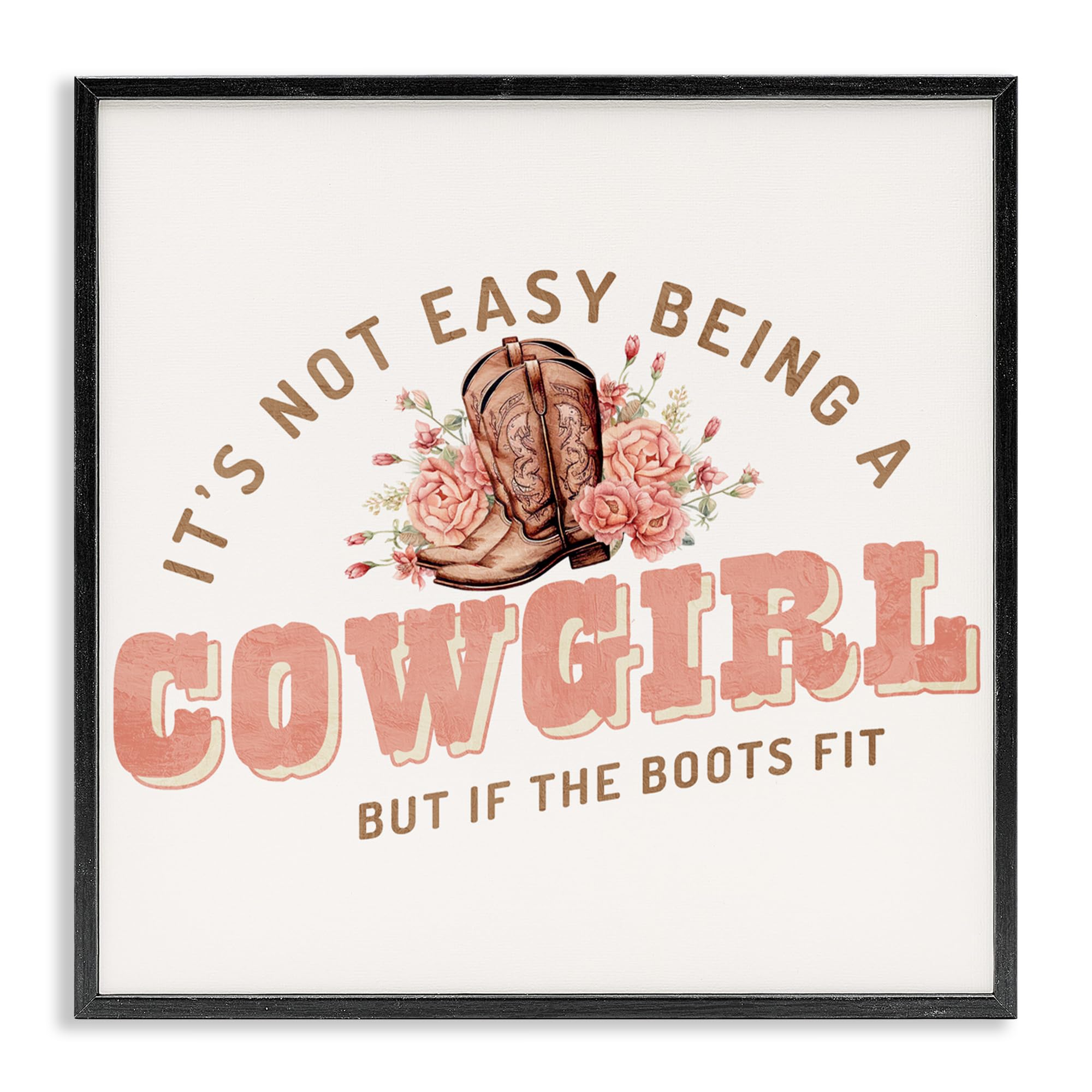 Giclée encadrée Not Easy Being Cowgirl art Stupell premium