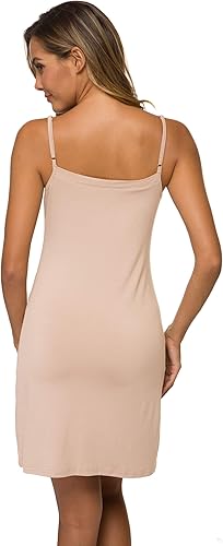 Vista 4 de Minivestido básico con tirantes delgados ajustables para mujer