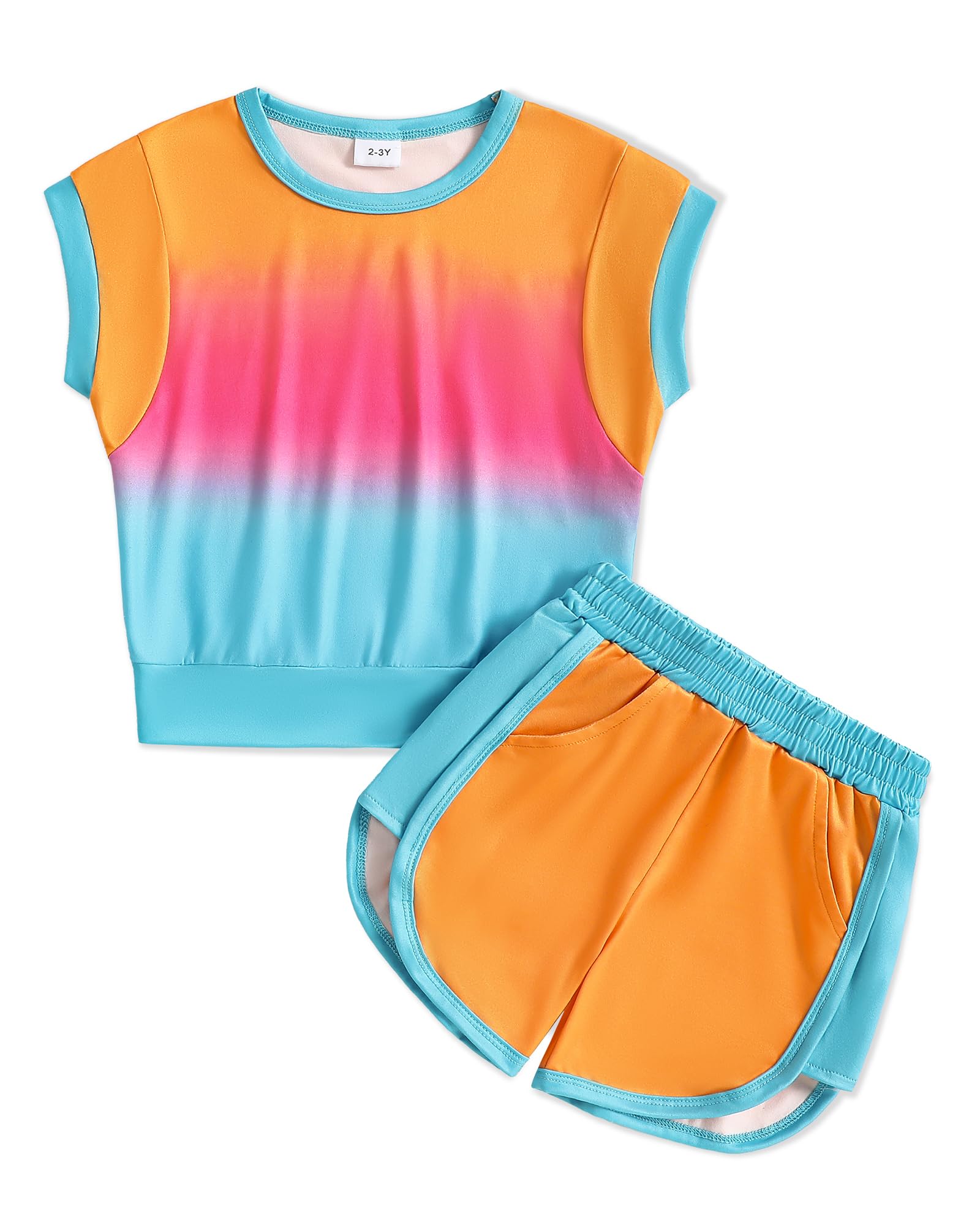 Weebaby Toddler Girl Clothes Baby Summer Outfits Sleeveless Halter Top Ruffle Short Set Cute Kids Clothes Girls
