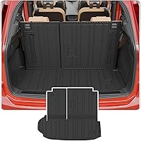 Vista 26 de alfombra de carga para maletero, protector de cubierta de asiento trasero de elastómero termoplástico (alfombra de maletero + alfombra de respaldo)