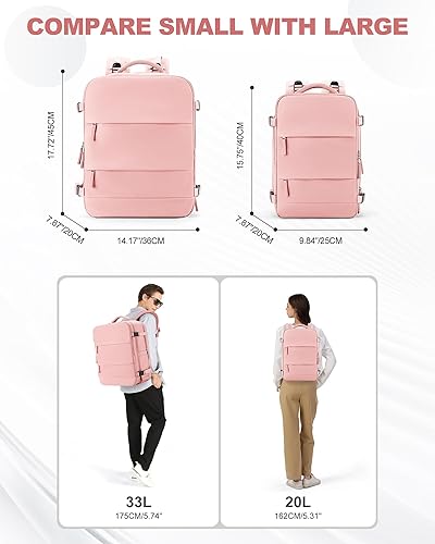 Miniatura 193 de coowoz Mochila de viaje grande para mujeres y hombres,Mochila de transporte,Mochila de senderismo impermeable para deportes al aire libre, Azul, 45