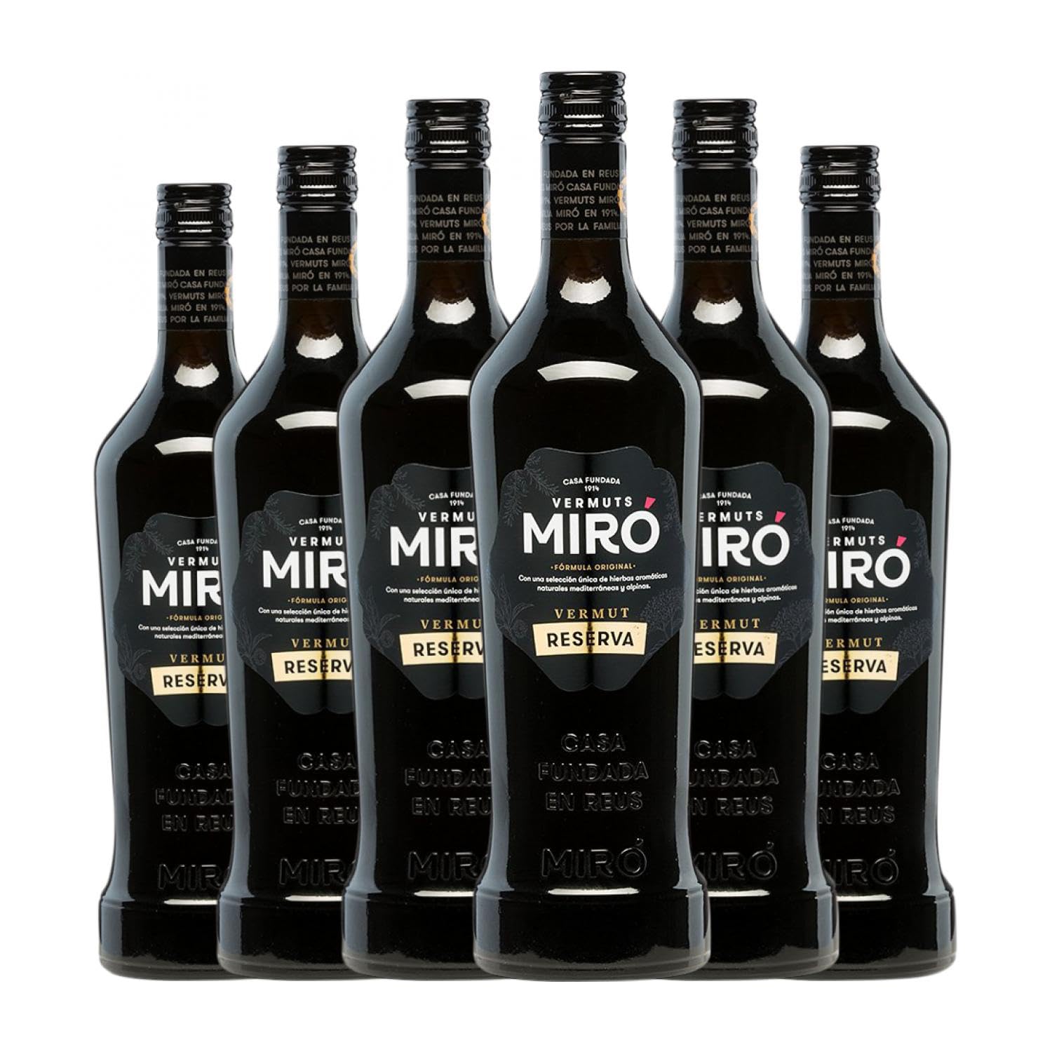 Vermut Casalbor Miró Rojo Reserva Botella Misil 1 L (Caja de 6 Botella Misil de 1 L)