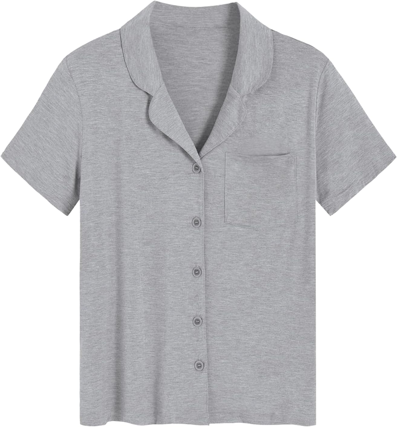 Latuza Women's Petite Pajamas Set Short Sleeve Petite Size Pants - Image 3