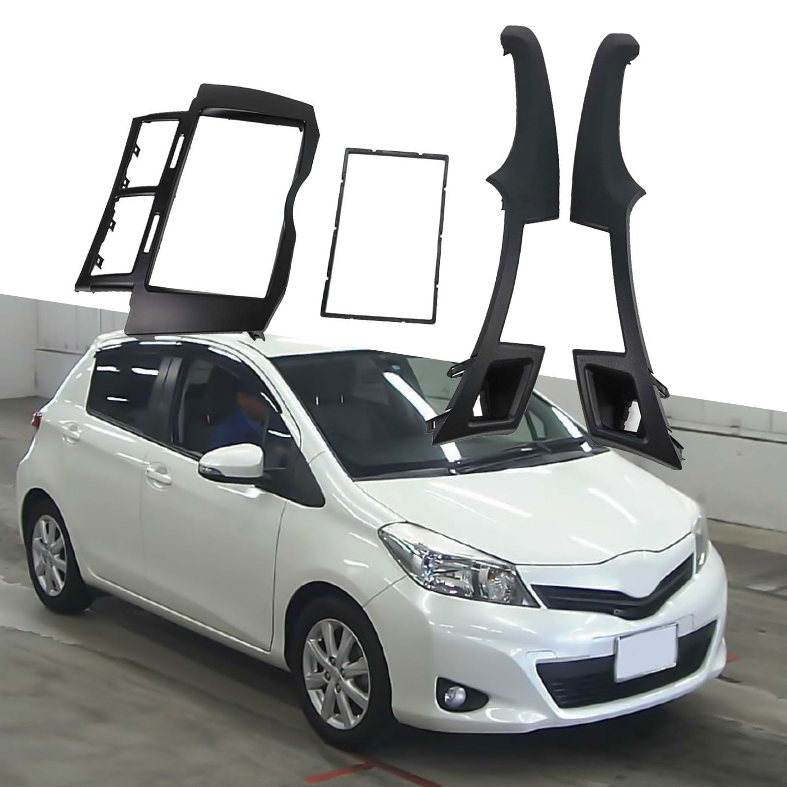 Frame Cruscotto Auto per Installazione per facile 2005-2011 Frame(Frame+Antenna Set) | Misto plastica e metallo, per robusto contro usura quotidiana, durata garantita nel tempo
