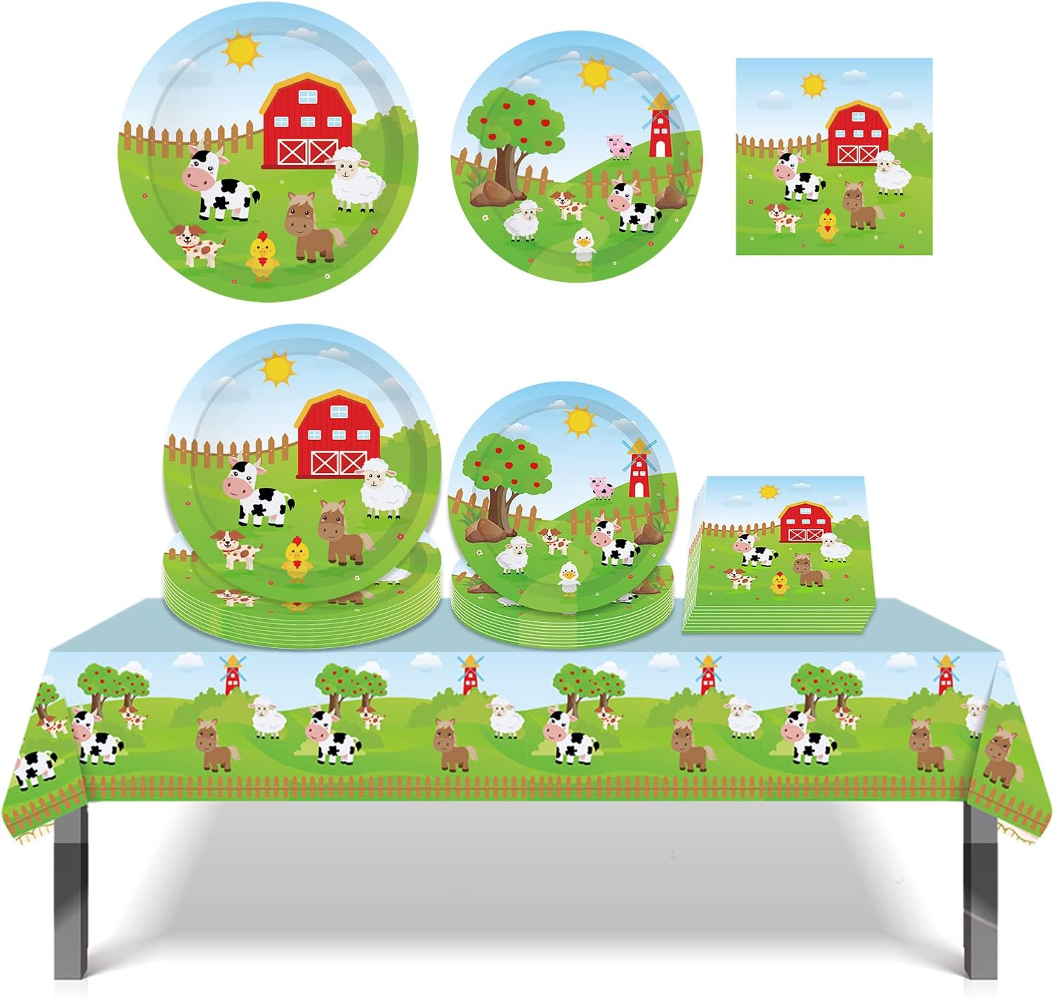 37PCS Farm Animal Decorations