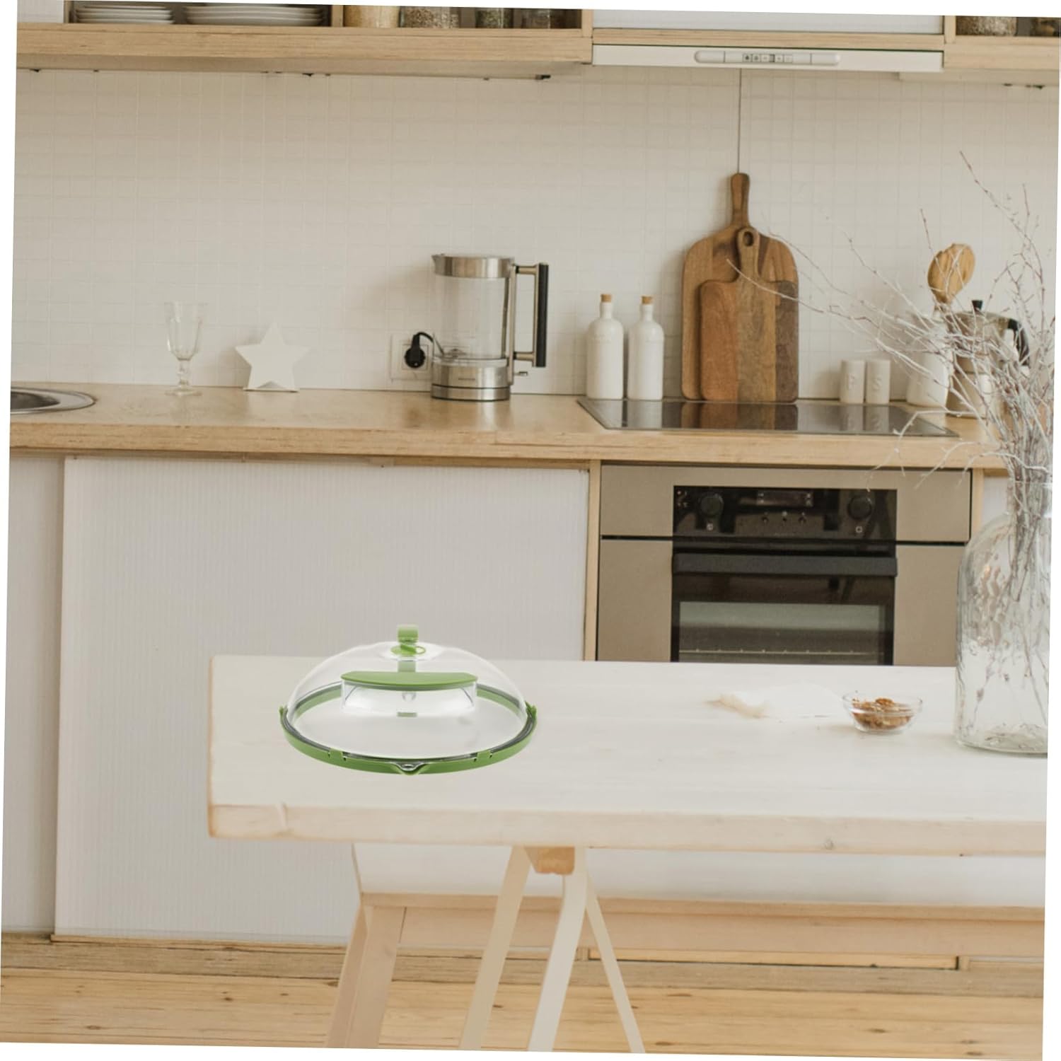 Microwave Splatter Cover Magnetic Splash Guard for Food Microwave Plate Cover Steam Vents Food Lid