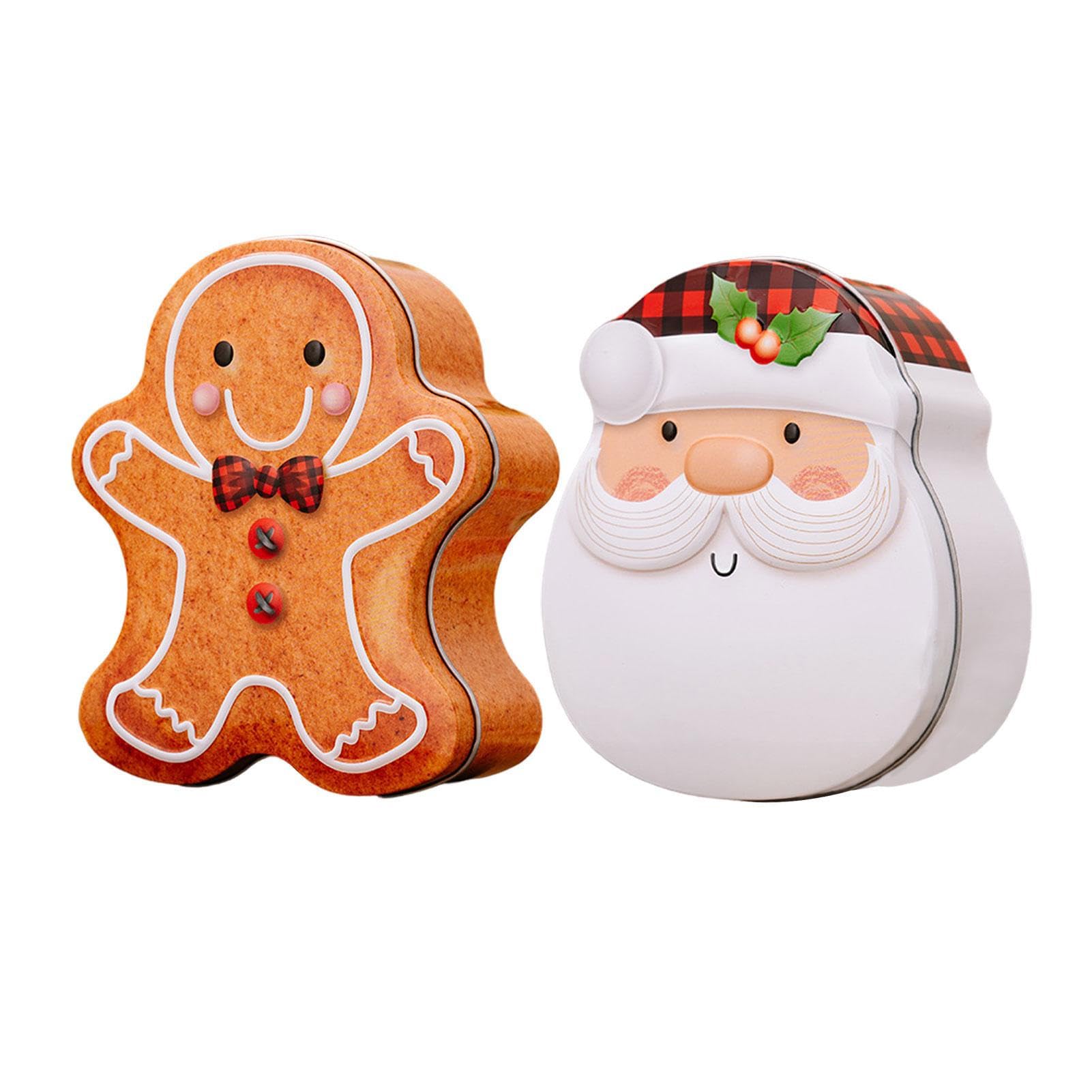 Amazon｜クリスマスクッキー容器 - ジンジャーブレッドマン