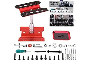 RC Car Maintenance Stand and 652 PCS Screw Kit for Easy DIY Repairs