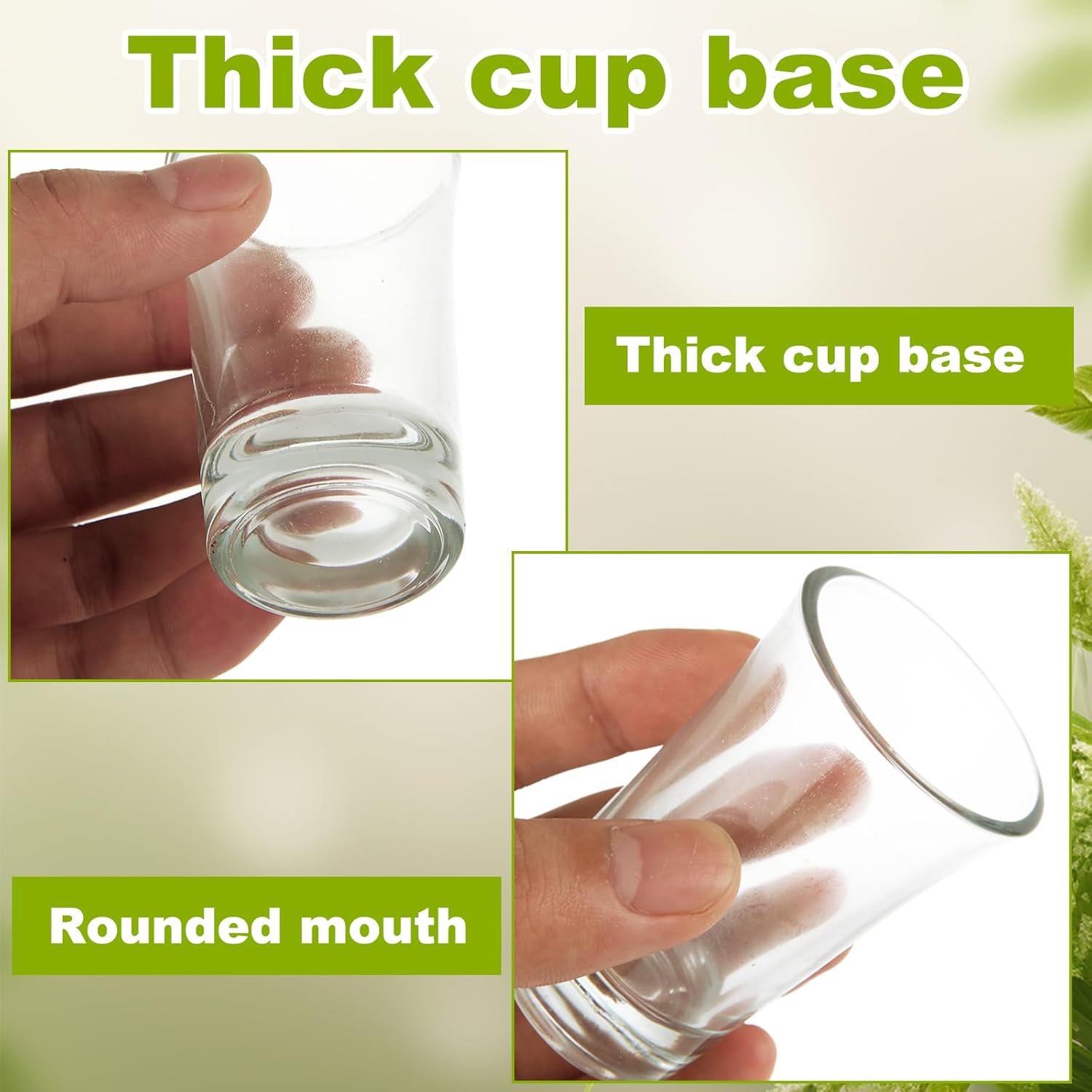 48PCS 1.6 Ounce Shot Glasses Bulk, Shot Glass Set with Heavy Base, Clear Round Tequila Shot Glasses for Vodka, Whiskey, Espresso, Liquor - Image 5