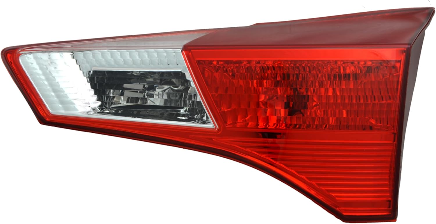 Replacement For Toyota RAV4 XLE LE Limited 2013 2014 2015 Halogen Tail Light Taillamp Assembly without Bulb, Rear Inner Right/Passenger Side, CAPA Certified, OEM 81581-42050, Partslink TO2803112