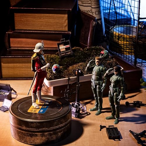 Miniatura 10 de Megahouse - Gundam - Principality of Zeon Army Solider 04-06 (traje normal Solider & Char Aznable), figura de acción coleccionable G.M.G