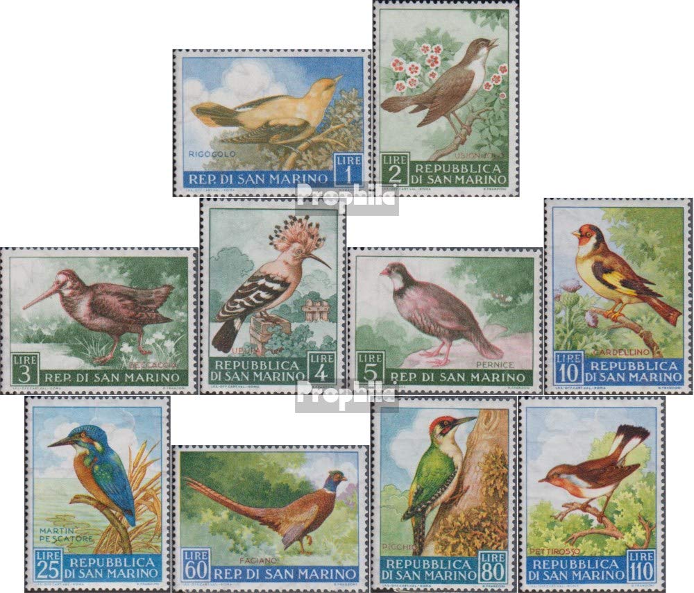 Briefmarken-Set San Marino 1972 Komplett – Gemälde, Vögel, Münzen – Postfrisch (MNH) – Sammler-Edition Von Prophila