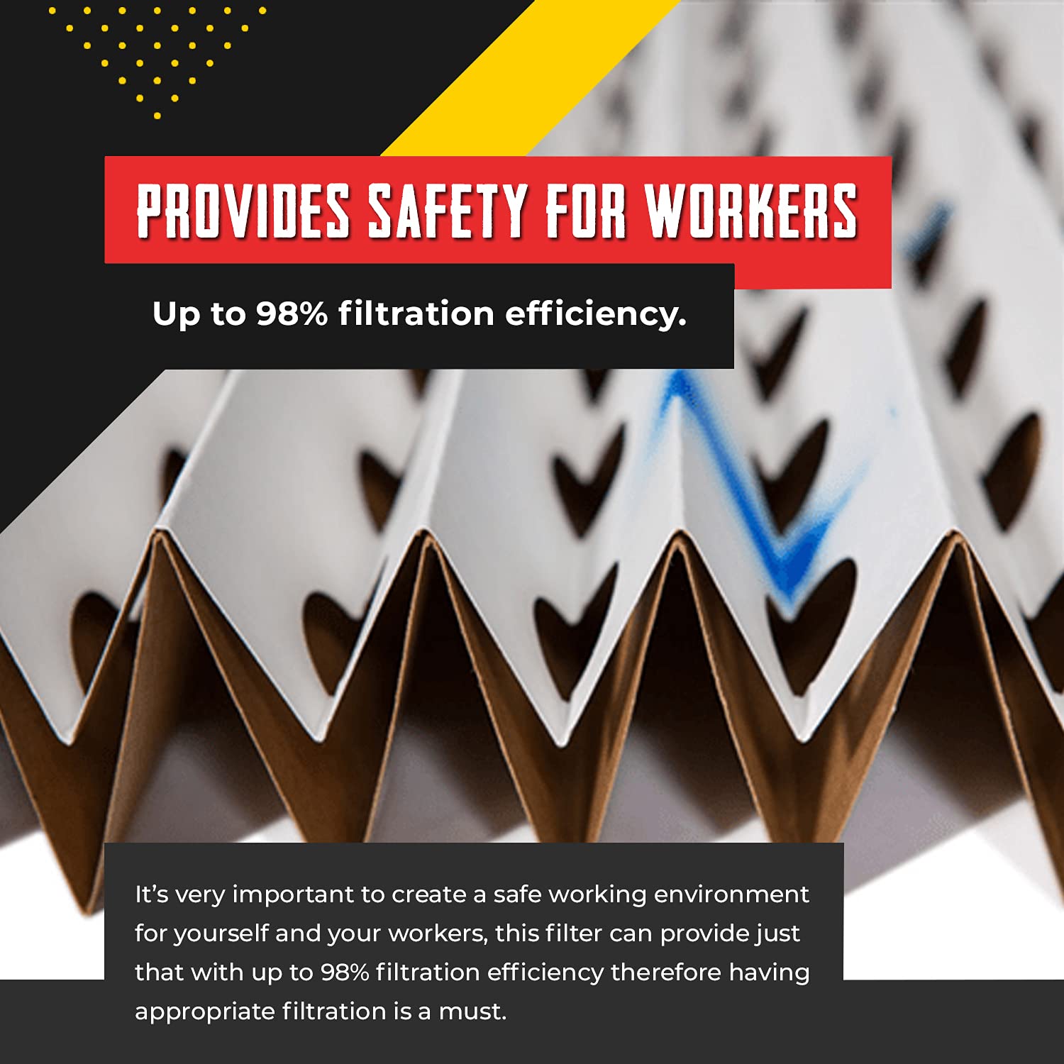 Andreae Concertina Spray Booth Filter Captures Liquids/Spray/Solids 0