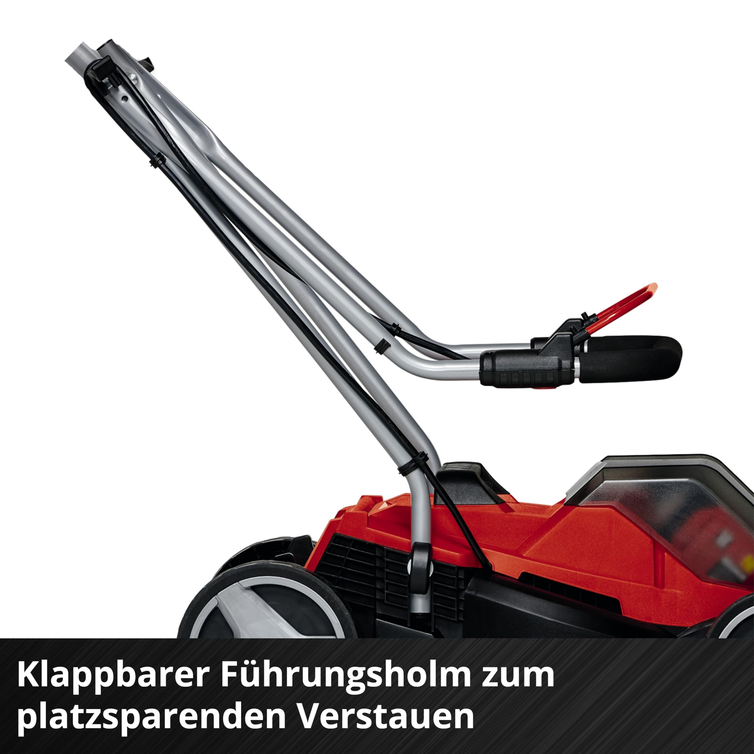Einhell Akku-Rasenmäher GE-cm 36/33 Li Kit Power X-Change (36 V, 33cm Schnittbreite, bis 250 m², 30L Fangkorb, 25-65 mm Schnitthöhe, inkl. 2X 2,5 Ah Akkus + 2X Ladegeräte)