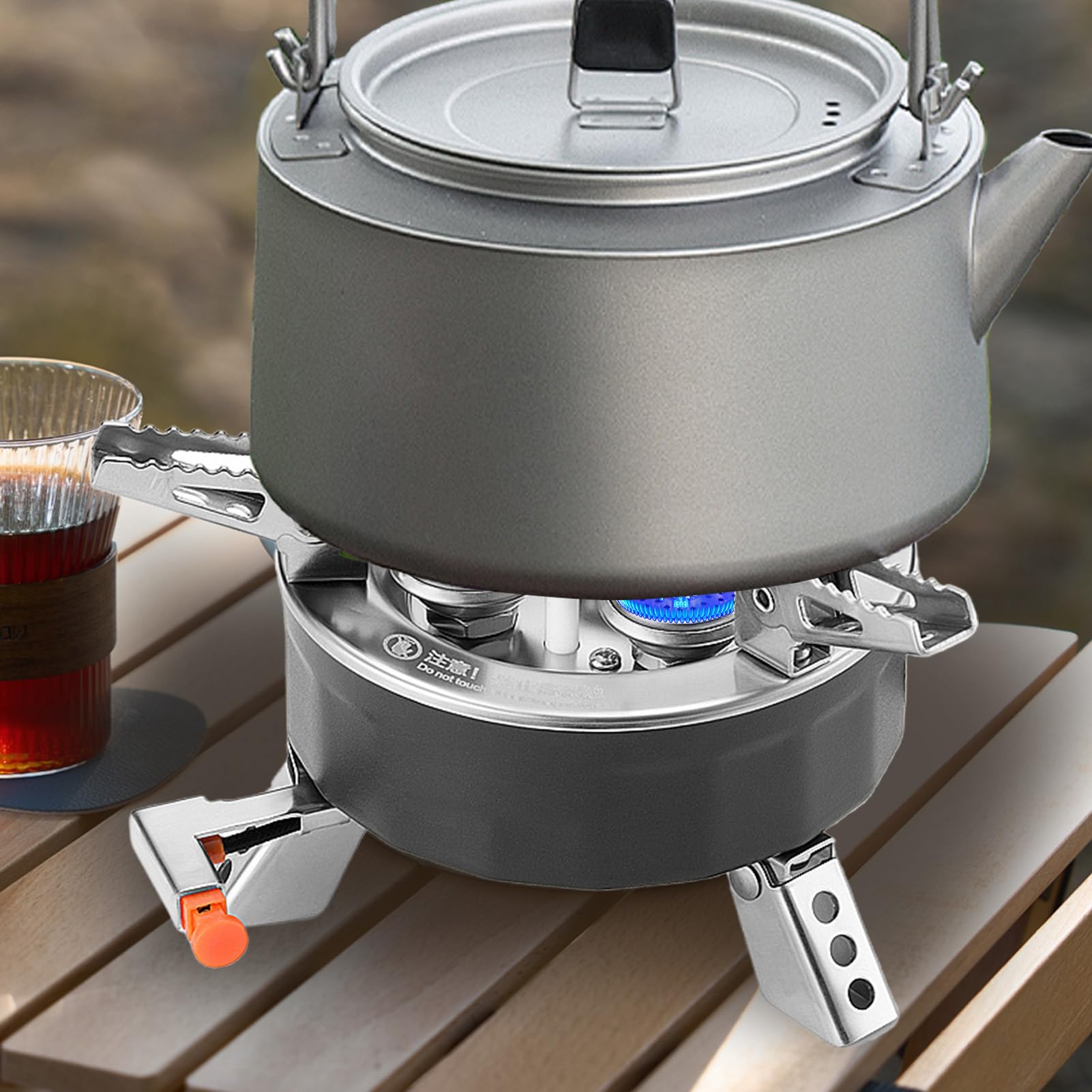 Kuchenka Kempingowa 6800W Piec Narzędzia Kuchenne Sprzęt Outdoorowy | Mała Kuchenka Turystyczna Sprzęt Biwakowy Do Pieszych Wędrówek Backpackingu Polowań Tailgatingu Plenerowego