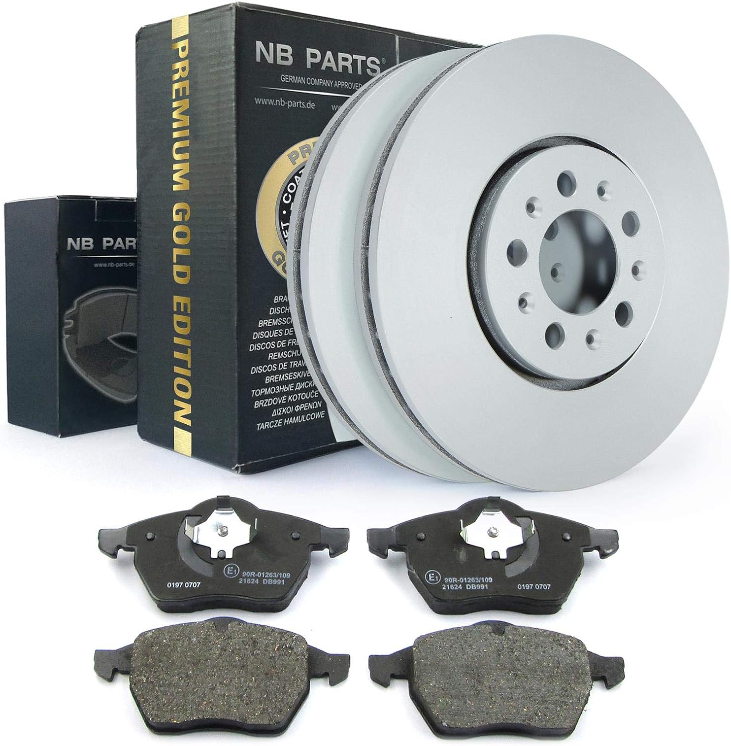 NB PARTS Premium Edition 10075464 Front Brake Discs and Brake Pads