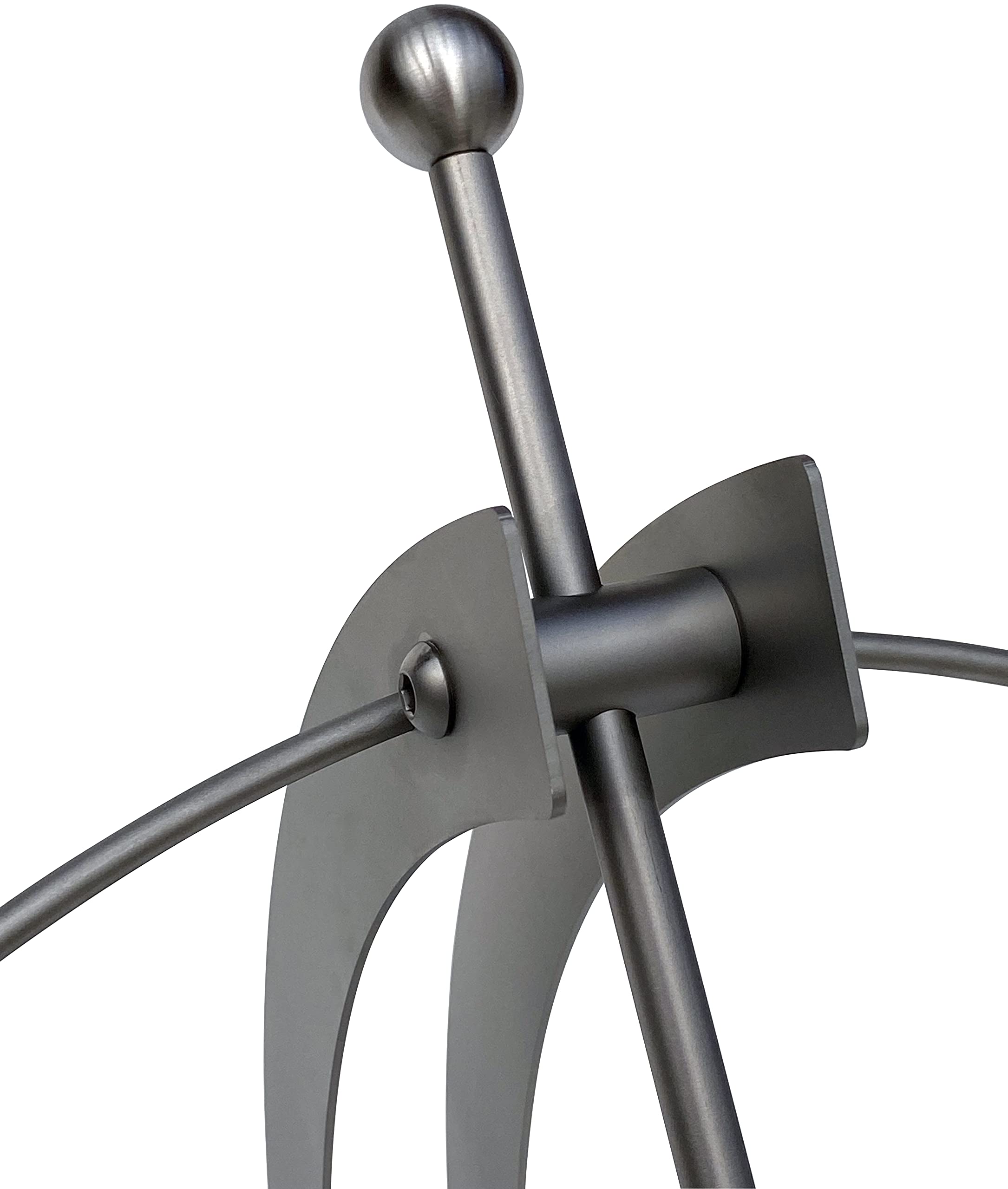 DanDiBo Sonnenuhr Edelstahl für den Garten 70 cm Rostfrei 96207 mit Säule Ausrichtbar Wetterfest Gartenuhr Modern Metall
