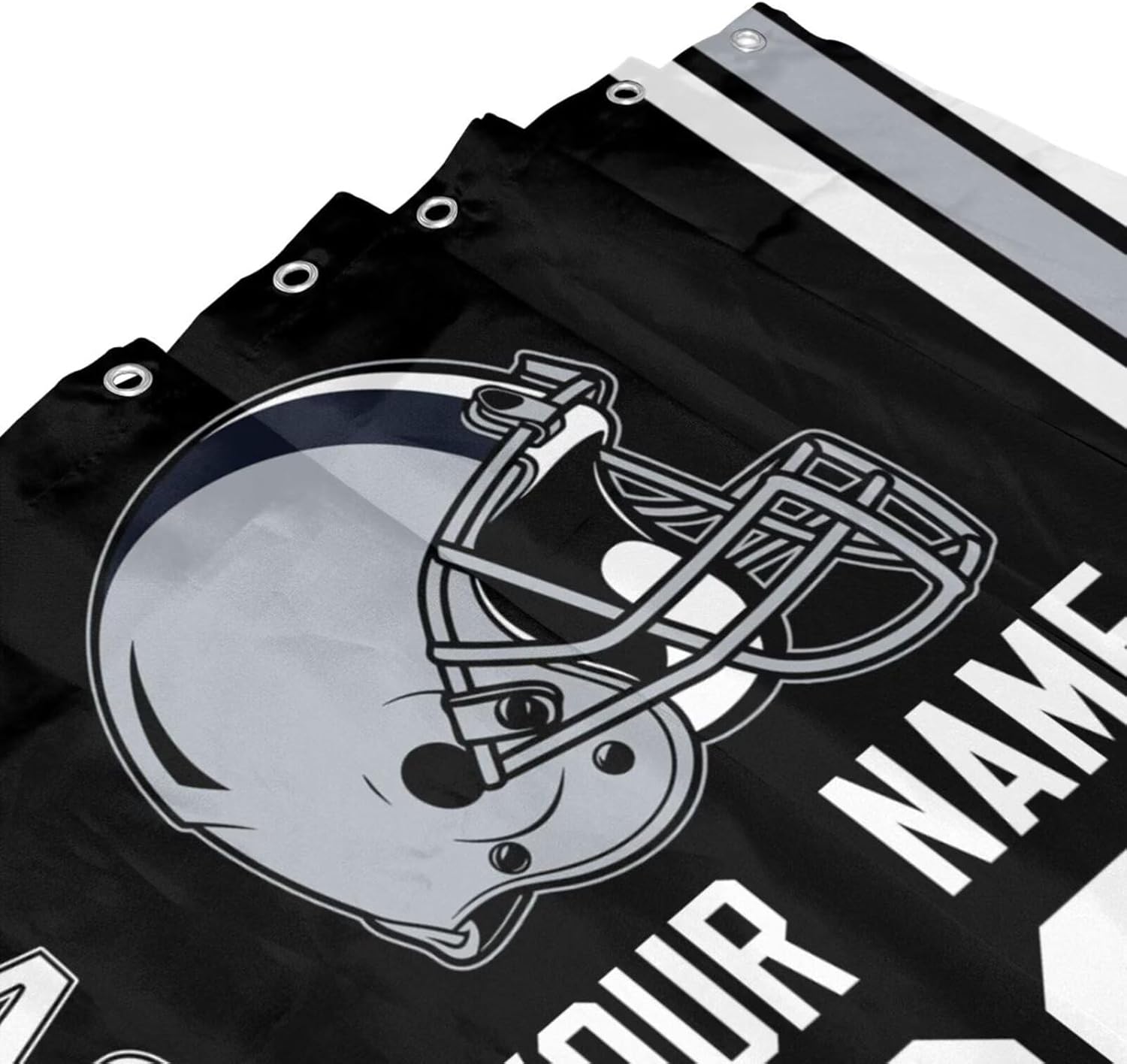 Personalized Las Vegas Custom Football Style Shower Curtain Waterproof Bathroom Decoration City Fans Classic Gift